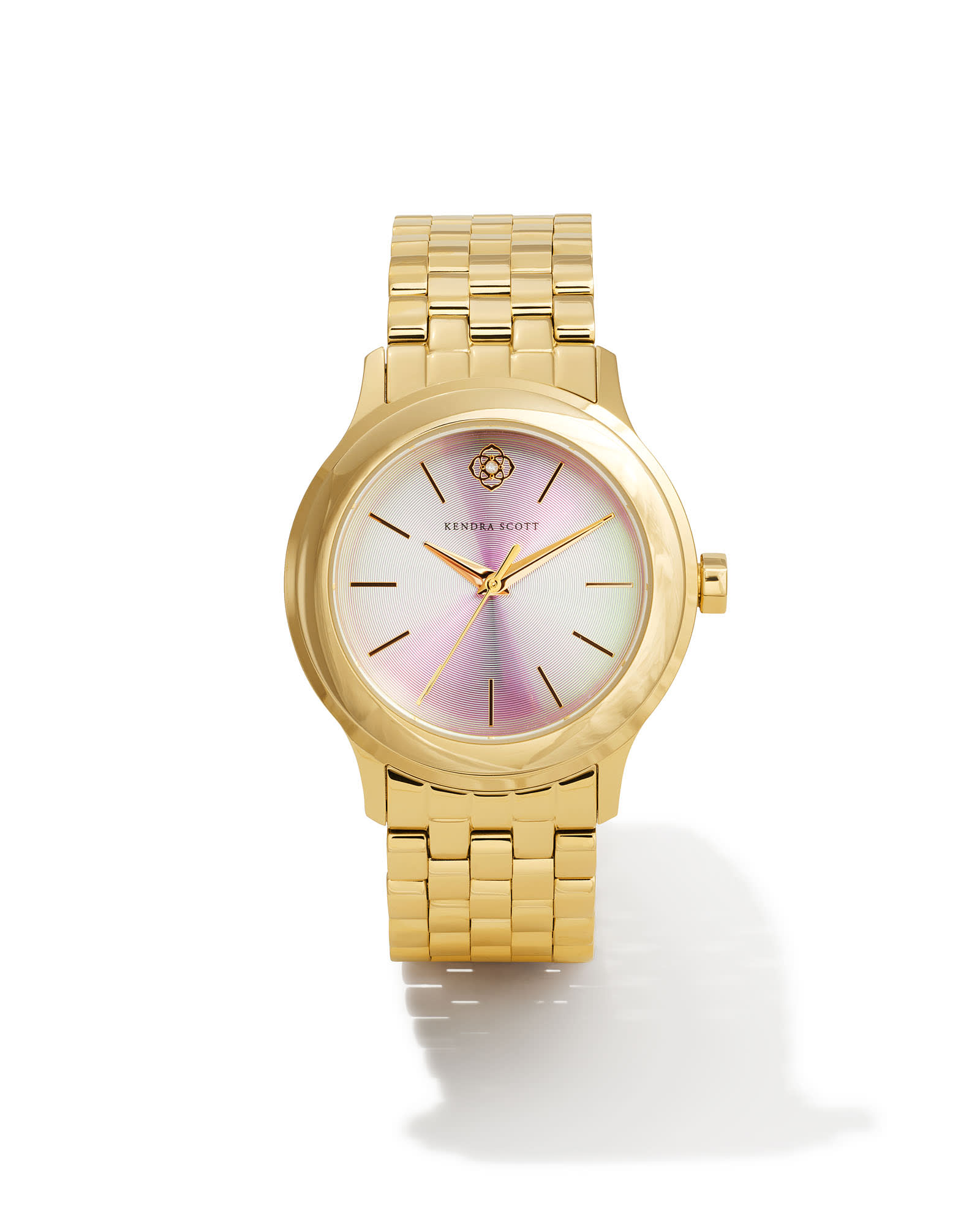 Alex Gold Tone Stainless Steel 35mm Watch in Light Iridescent Sunray