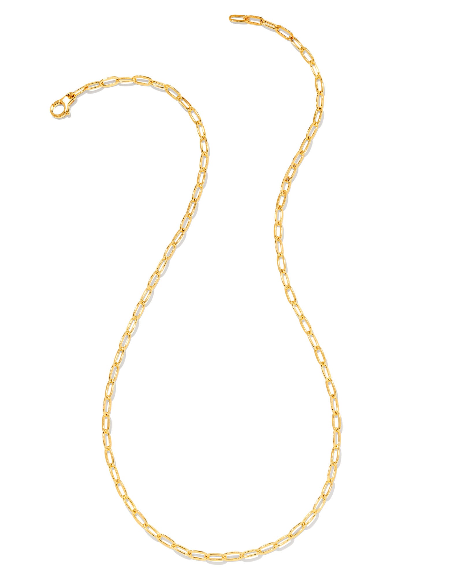 Small Paperclip Chain Necklace - Gold Vermeil