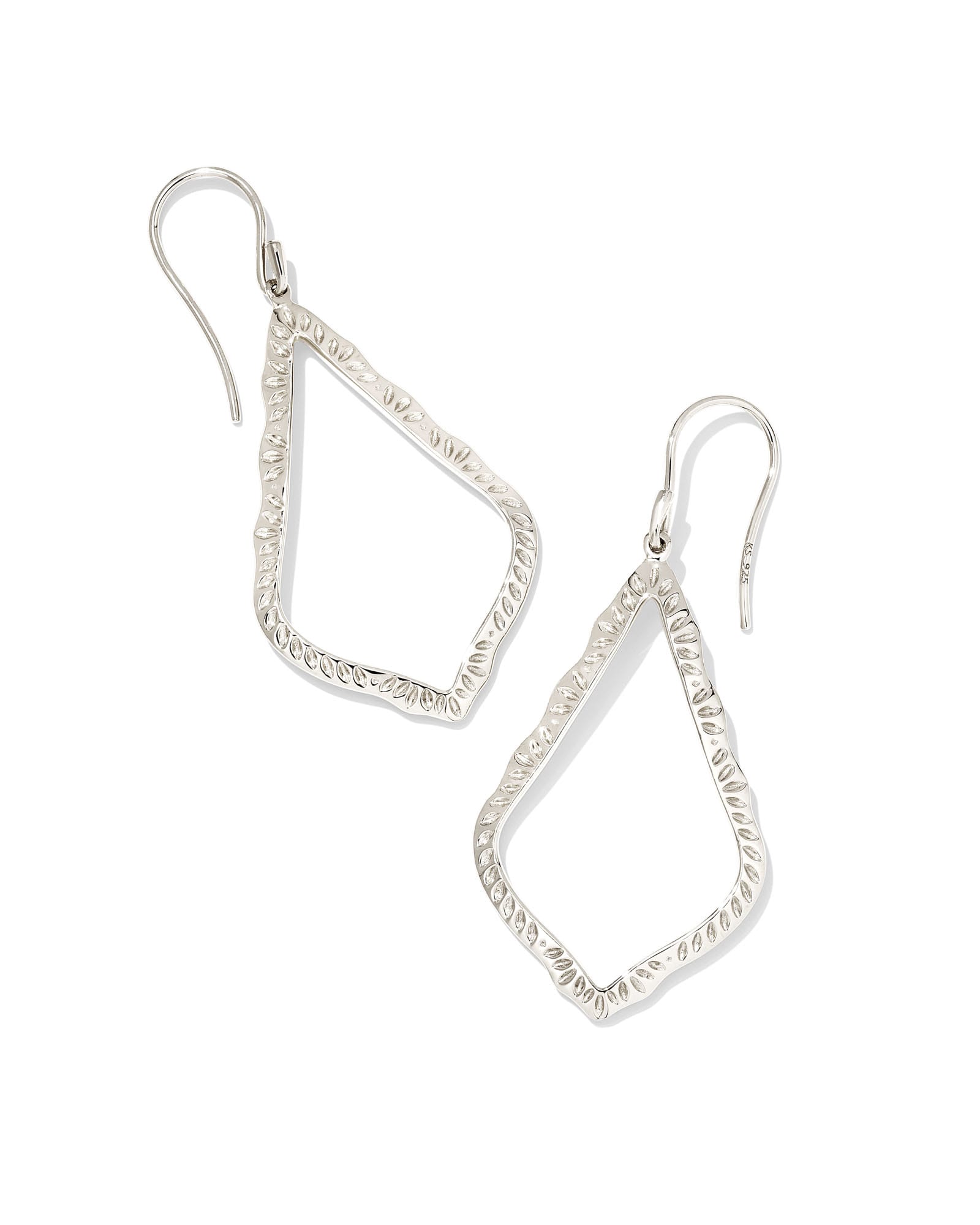 Sophee Open Frame Earrings in Sterling Silver