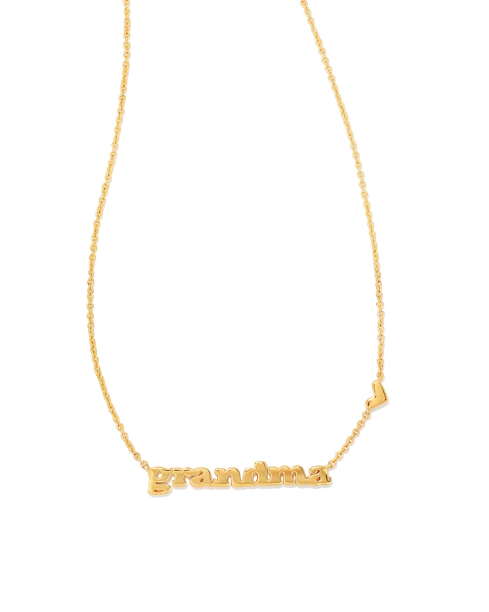 Grandma Pendant Necklace in Gold
