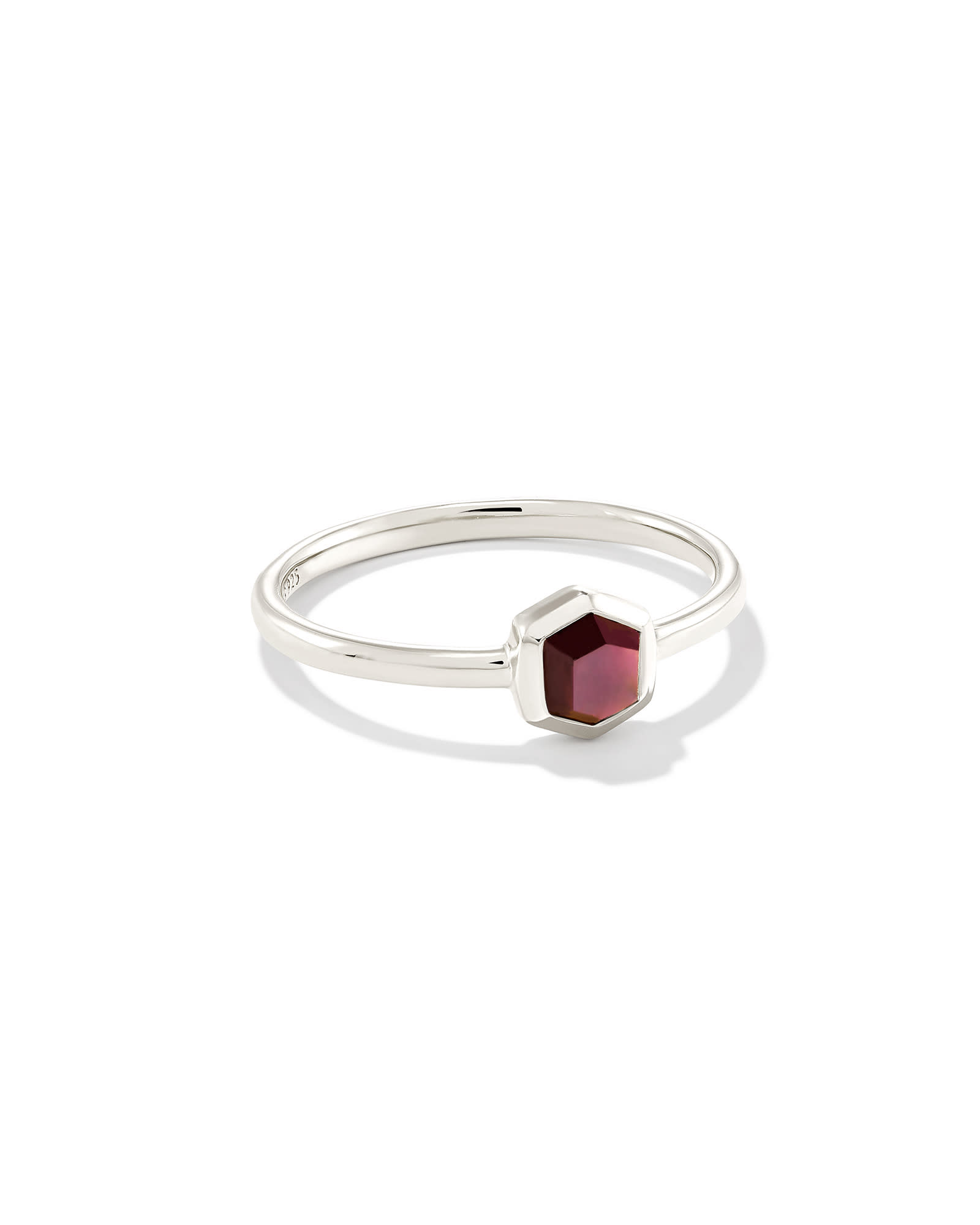 Ruby ring silver band best sale