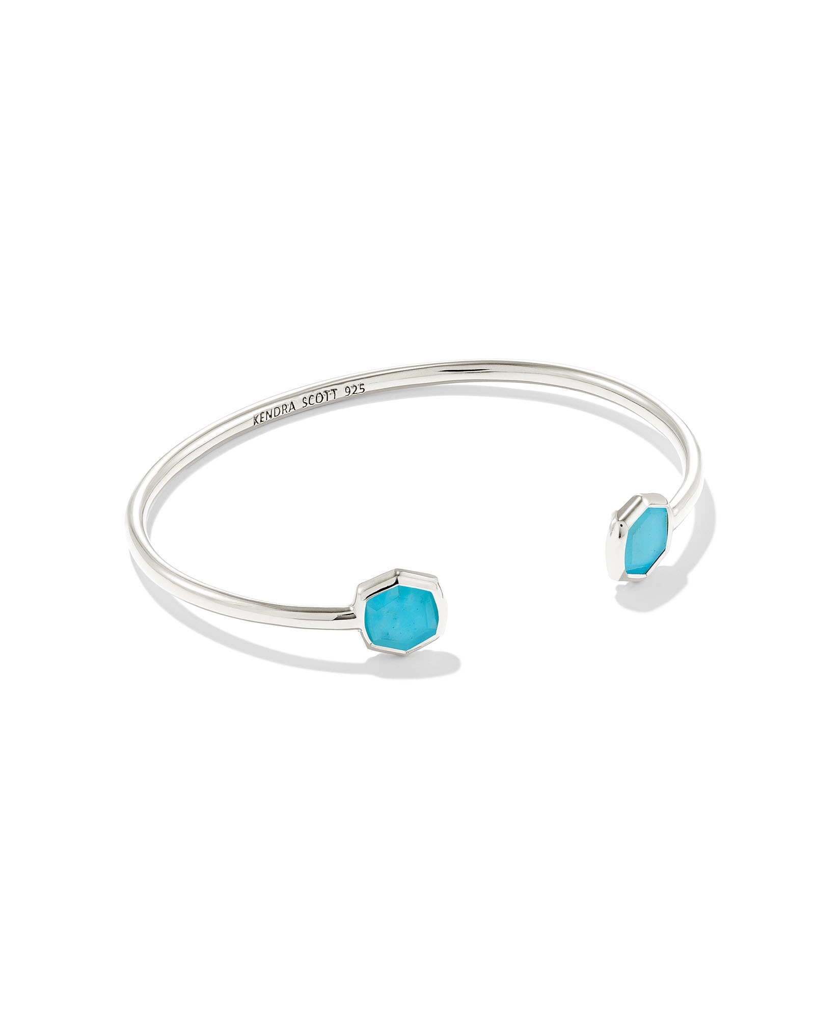 Davis Sterling Silver Small Cuff Bracelet in Turquoise