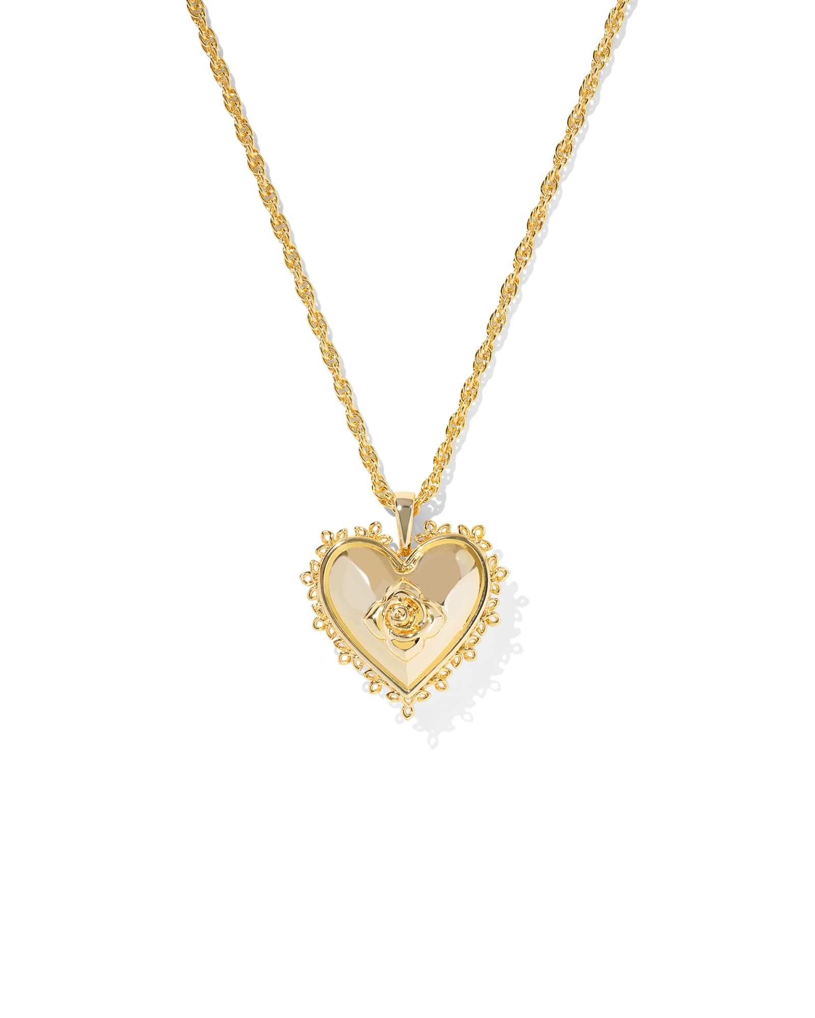 Mallory Rose Gold Locket Short Pendant Necklace