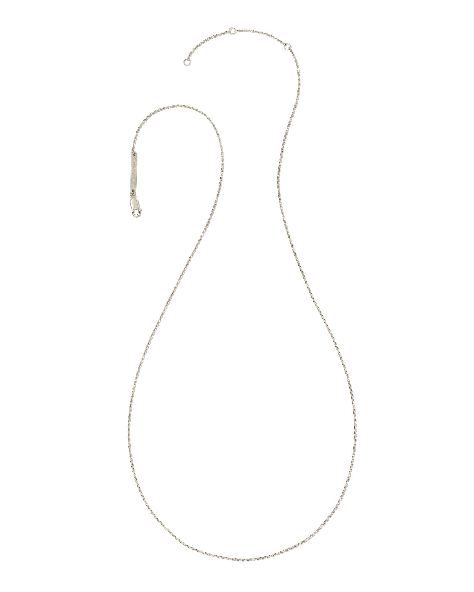 22 Inch Thin Chain Necklace in Sterling Silver