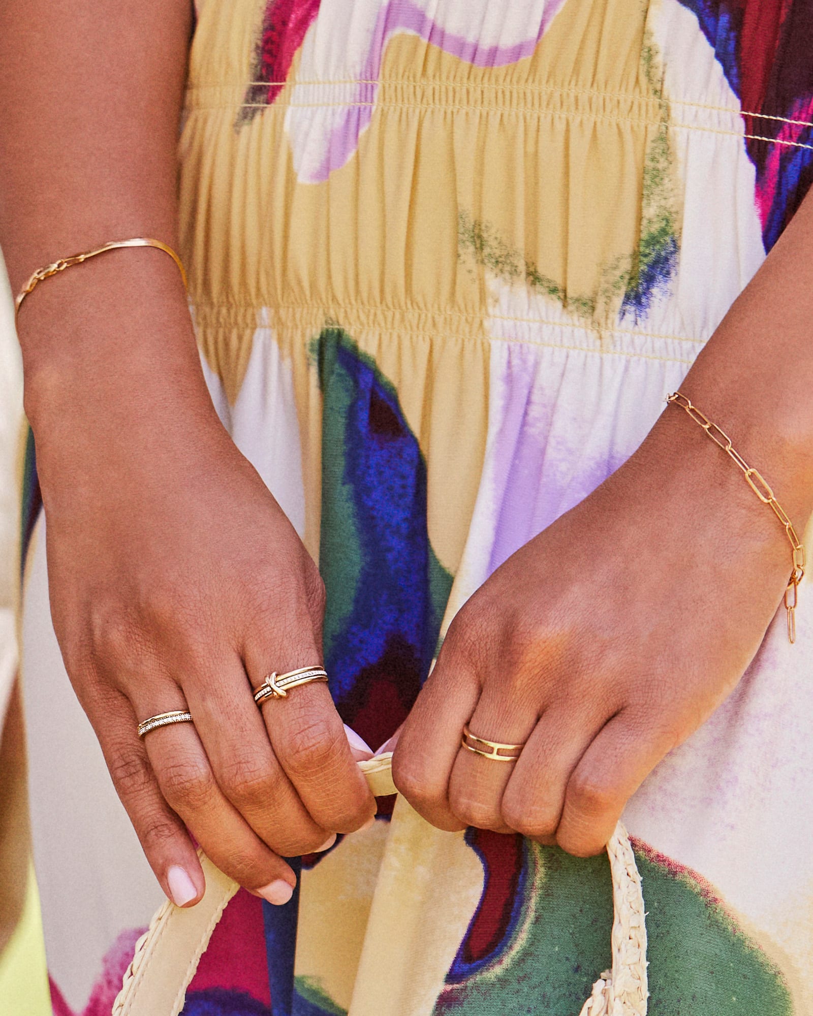 Large Paperclip Chain Bracelet in 18k Gold Vermeil