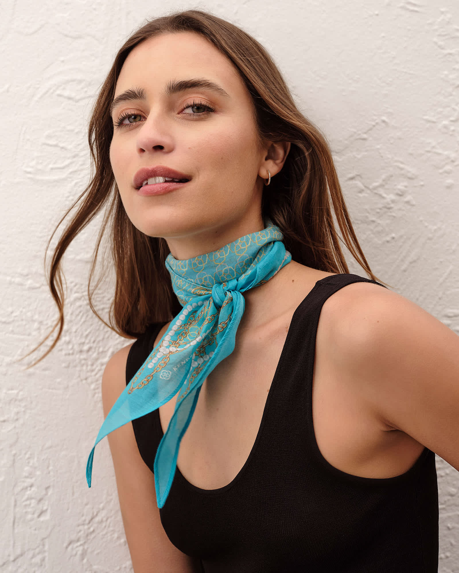 Lily Diamond Scarf in Blue