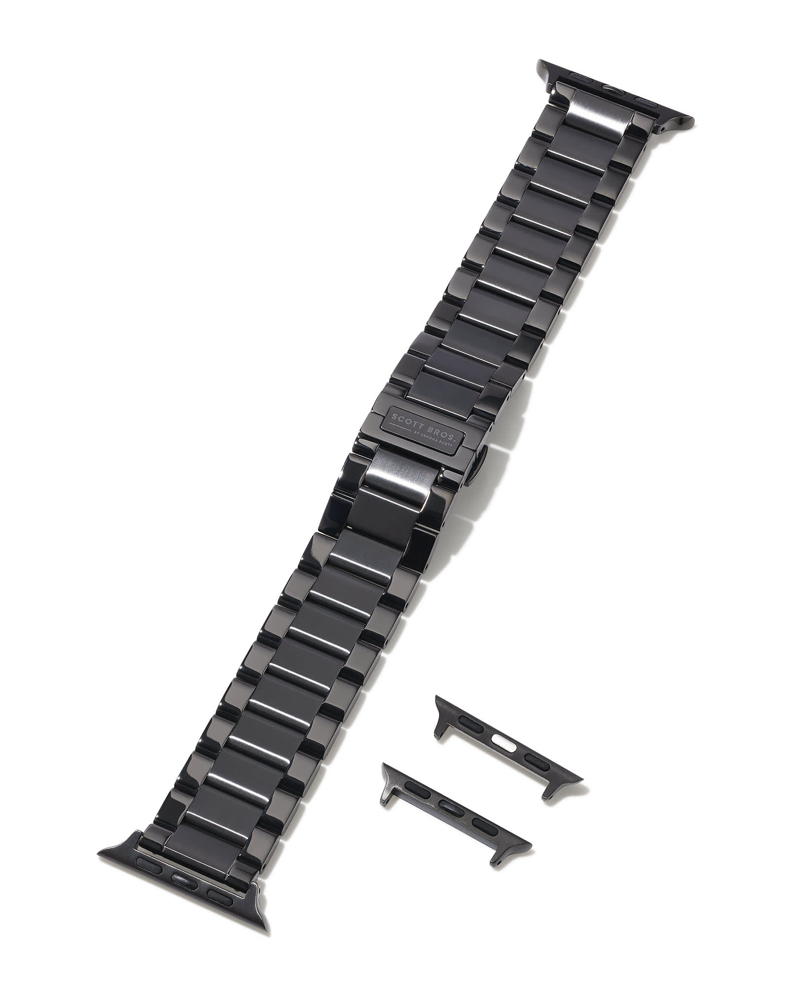 Weston 3 Link Watch Band in Black Tone Stainless Steel