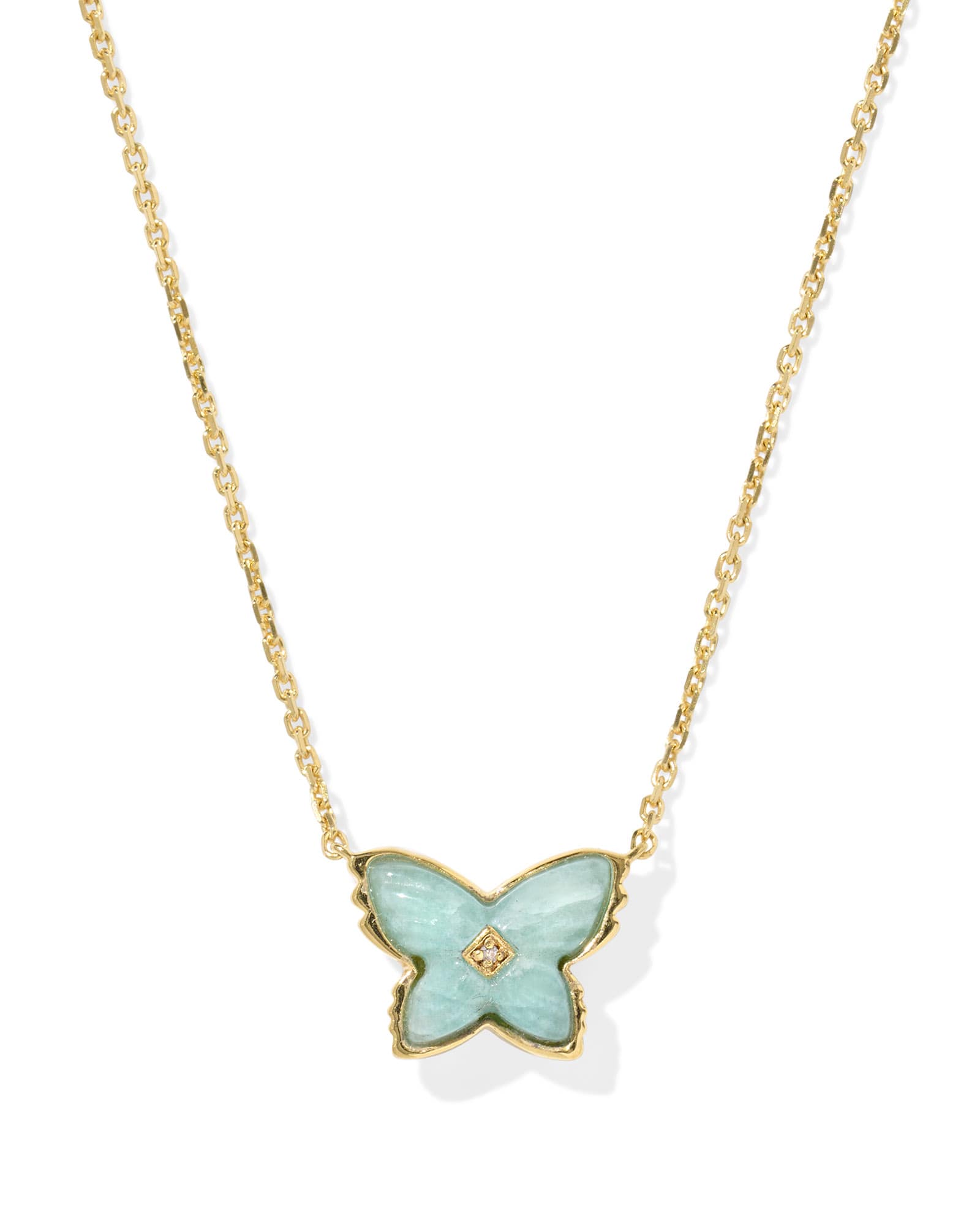 Brinley 18k Gold Vermeil Butterfly Stone Necklace | Kendra Scott