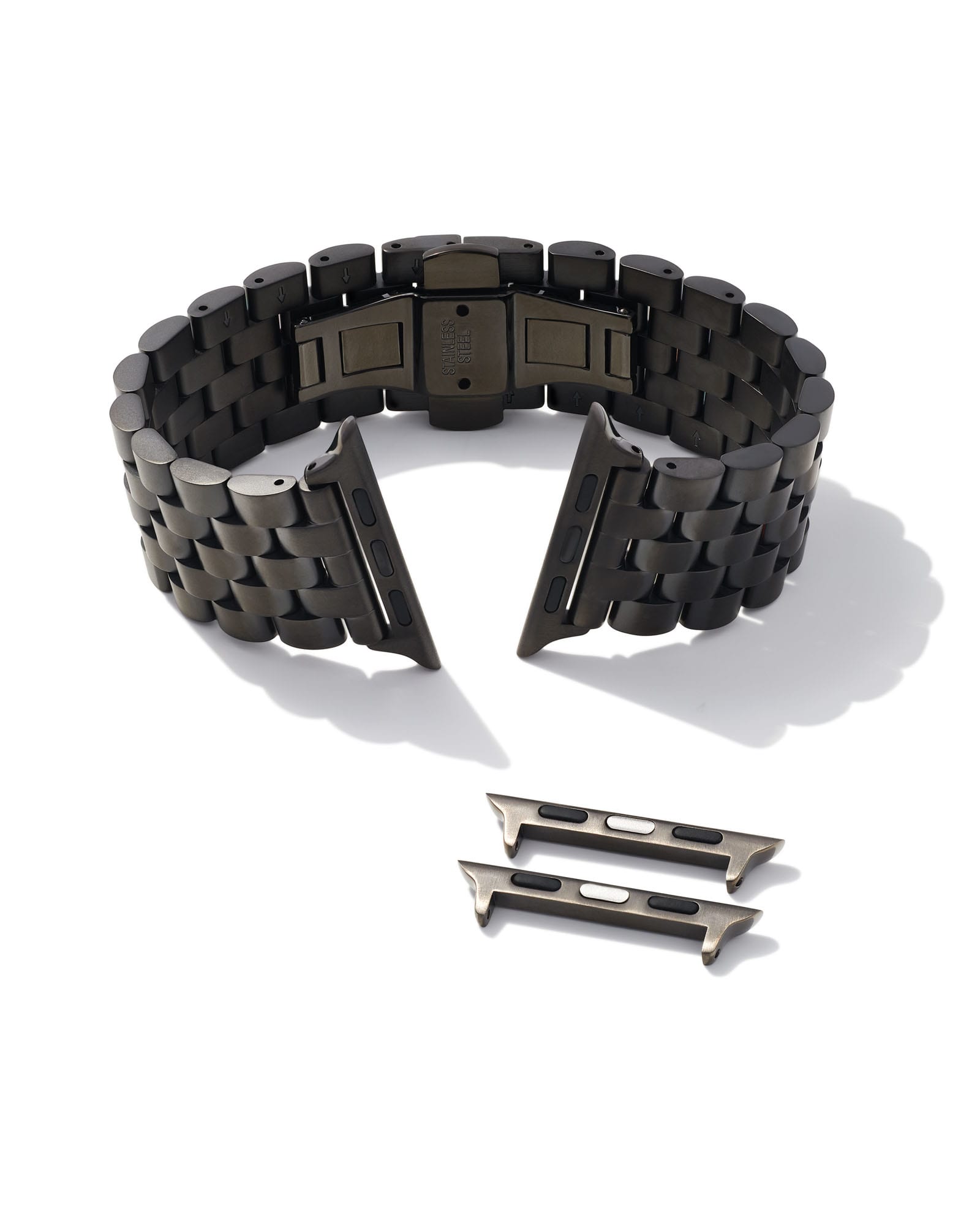Beck 5 Link Watch Band in Gunmetal Stainless Steel