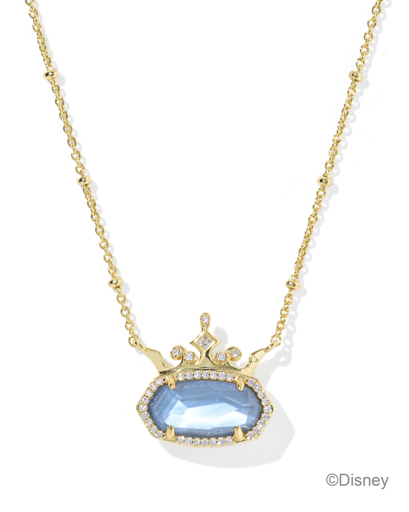 Disney | Kendra Scott Elisa Princess Gold Short Pendant Necklace