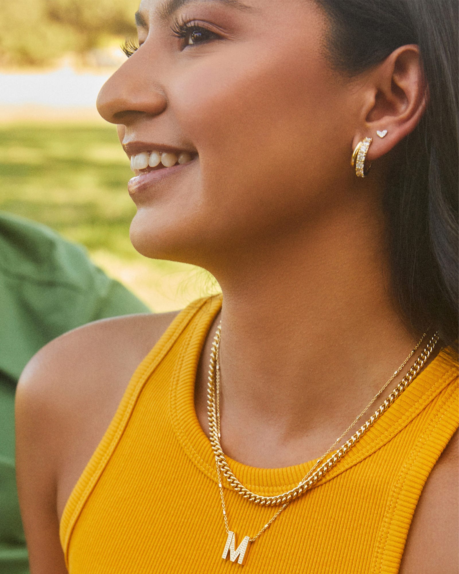 Heart MIni 14k Yellow Gold Single Stud Earring in White Diamond | Kendra  Scott