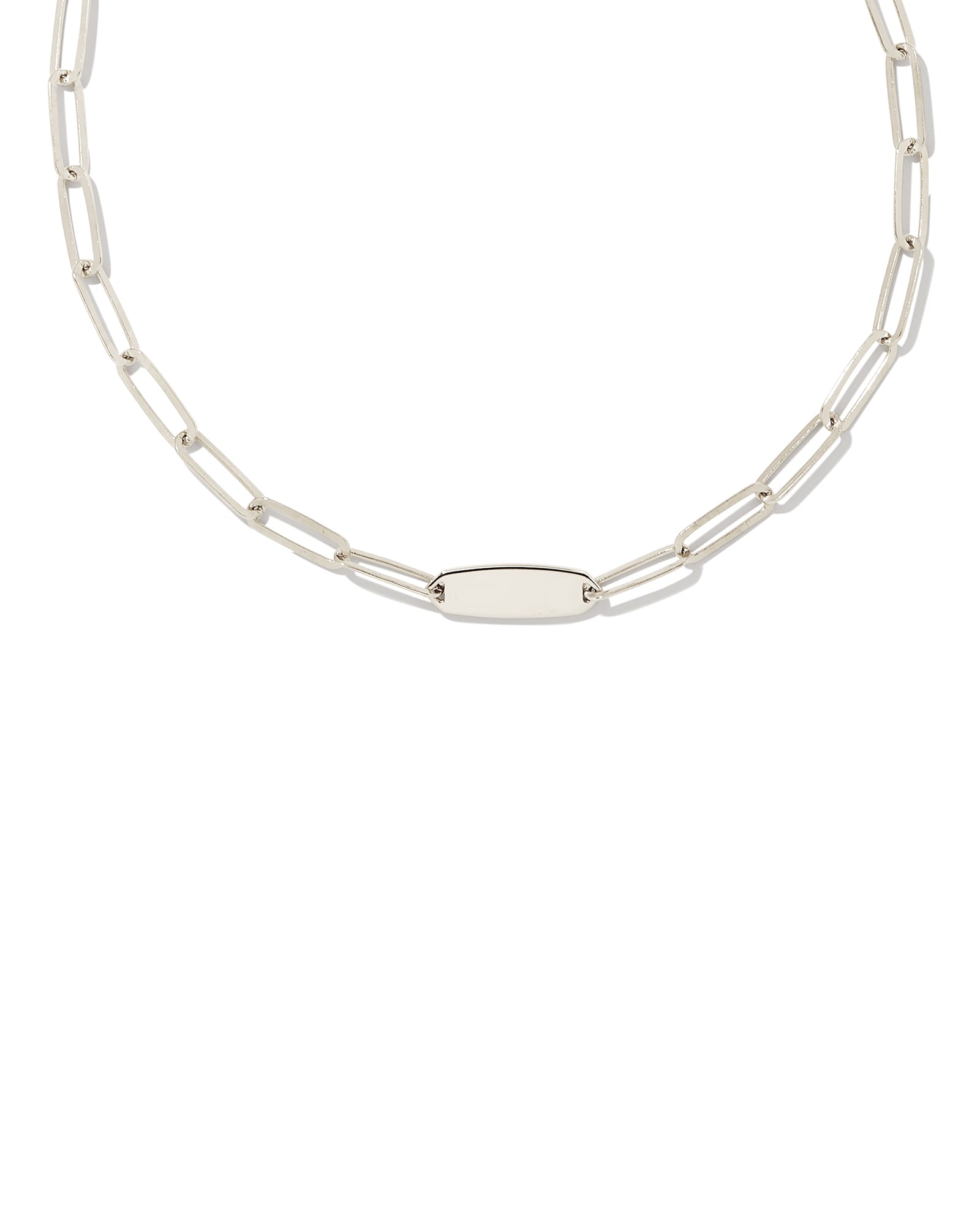 Small Paperclip Chain Necklace in Sterling Silver | Kendra Scott