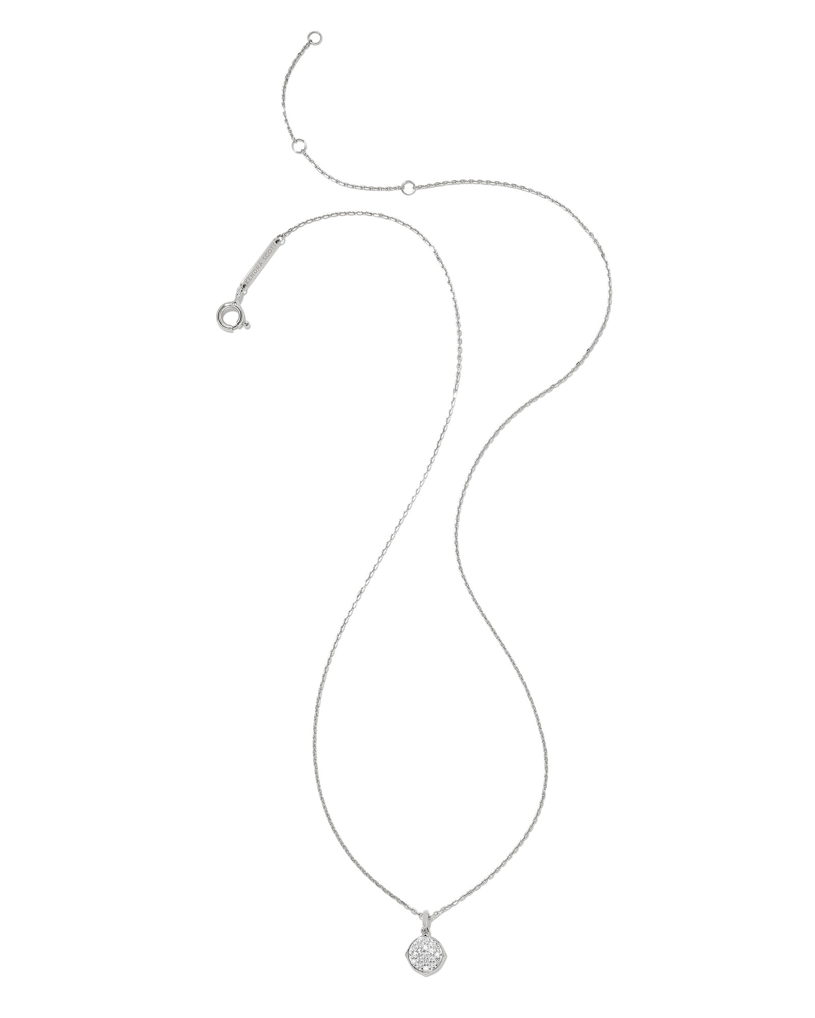 Matilda 14k White Gold Pendant Necklace in White Diamond image number 1.0