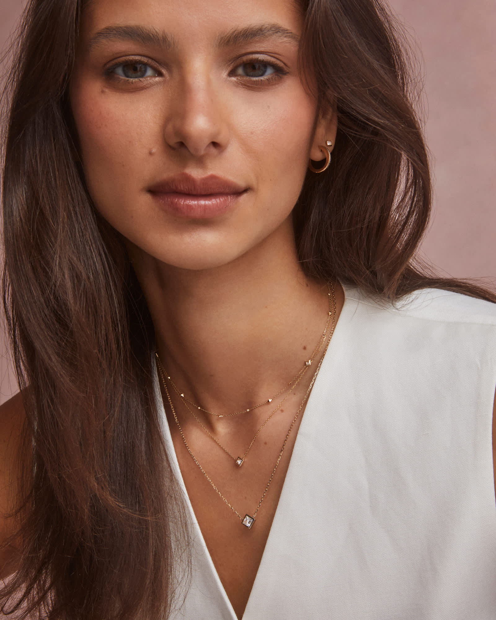 0.75 ct Lab Grown Diamond Michelle 14k White Gold Pendant Necklace