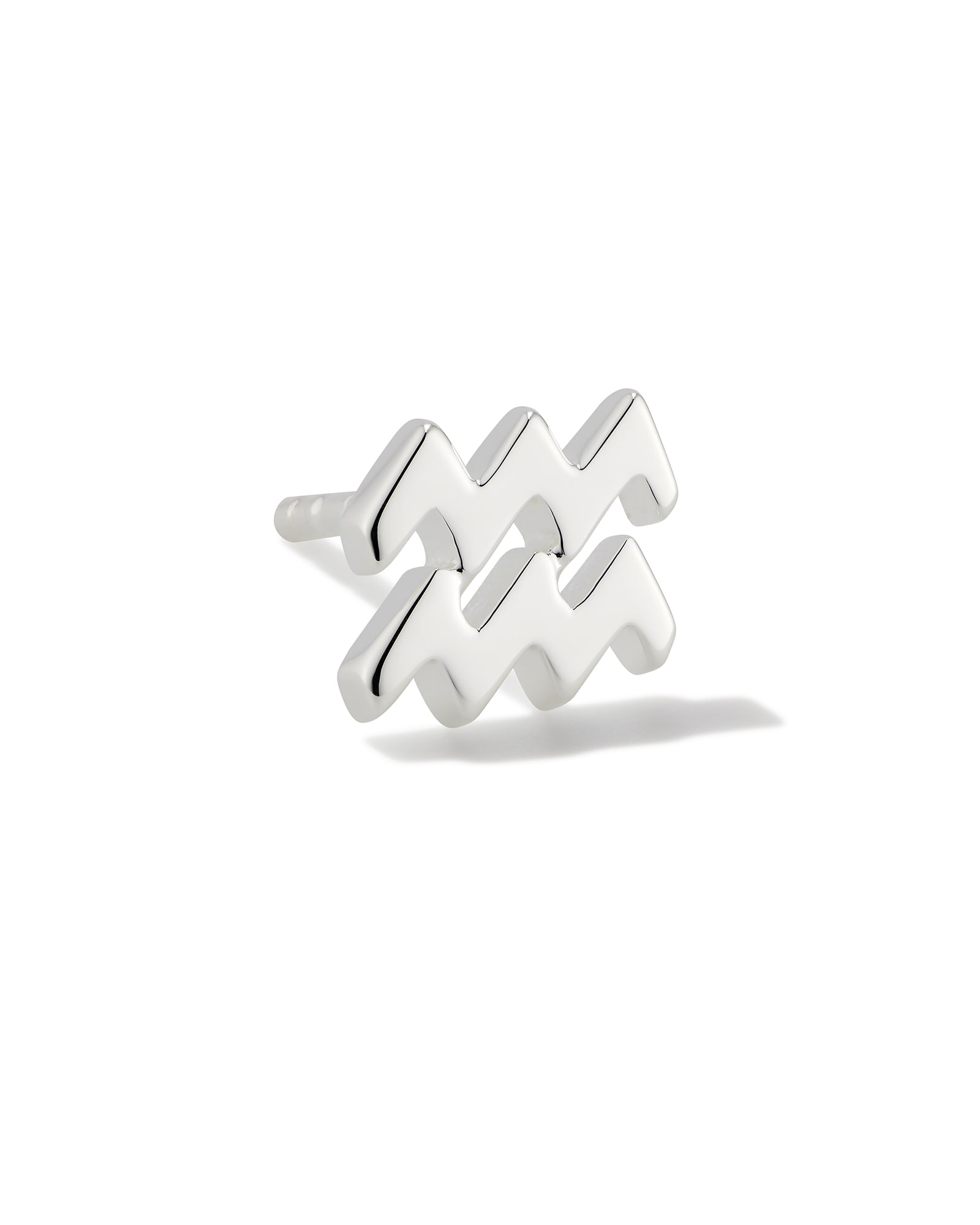 Aquarius Single Stud Earring in Sterling Silver