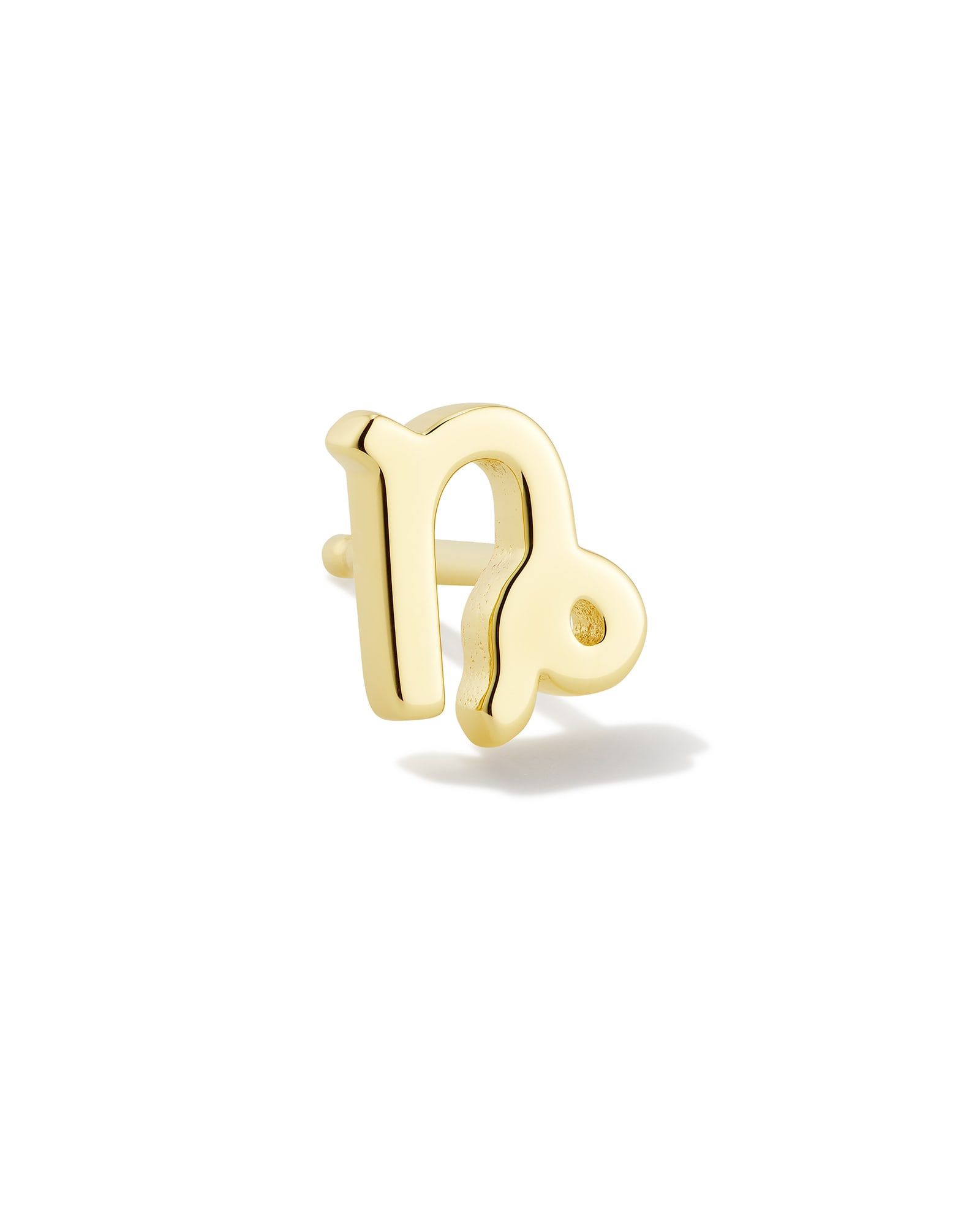 Capricorn Single Stud Earring in 18k Gold Vermeil