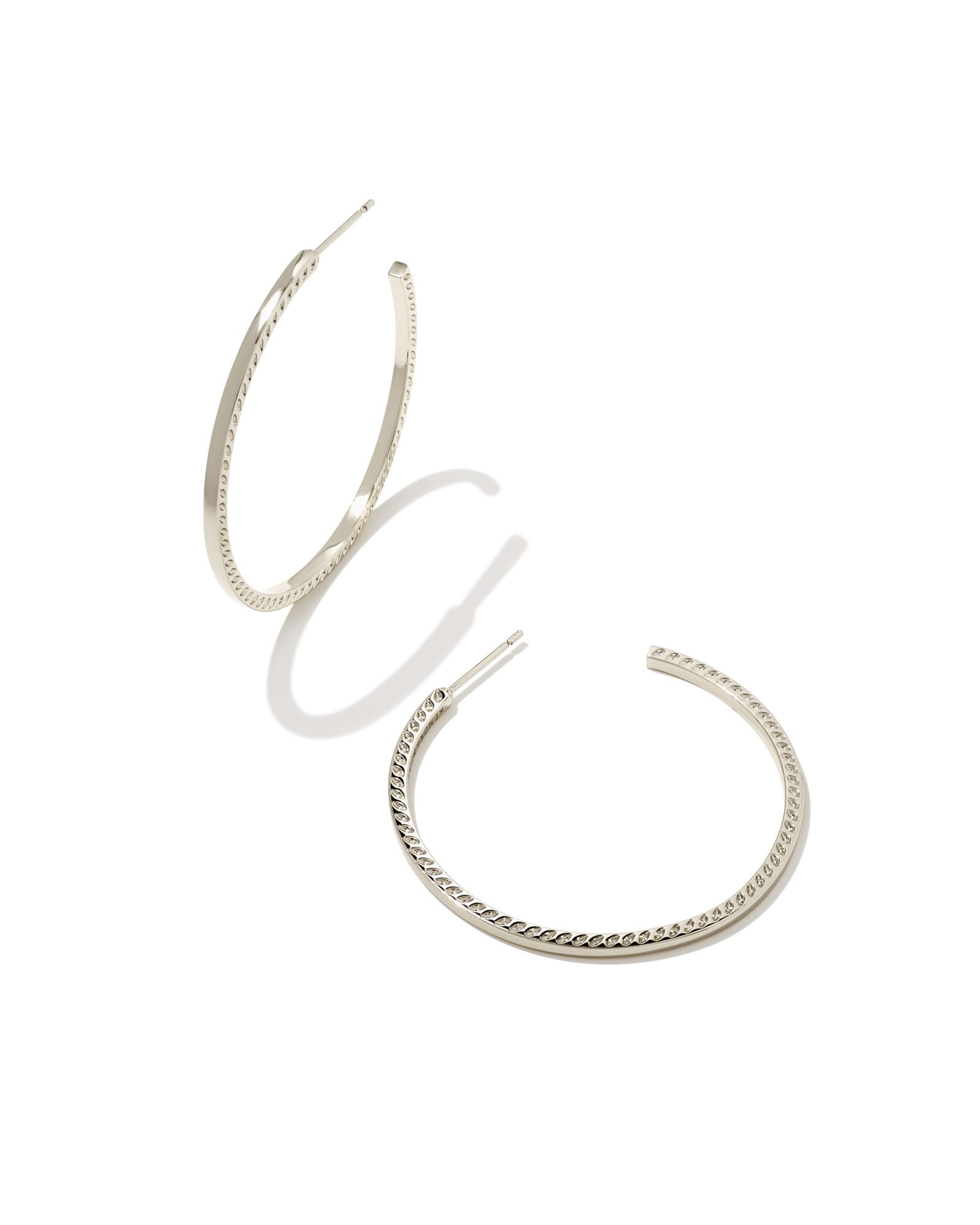 Colette Hoop Earrings in Silver