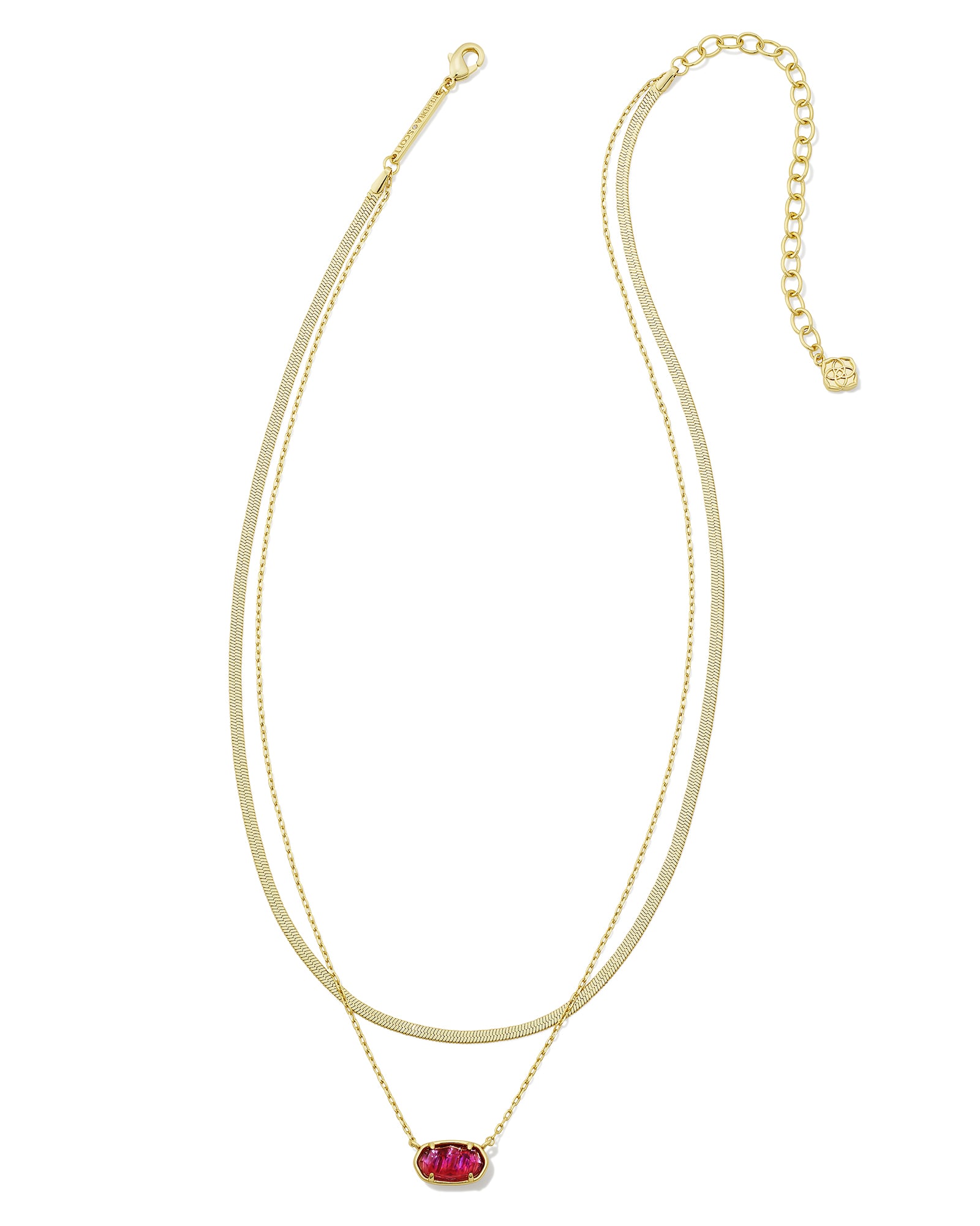 カラーゴールドmulti nuance hoop necklaces |MNL-13 gold