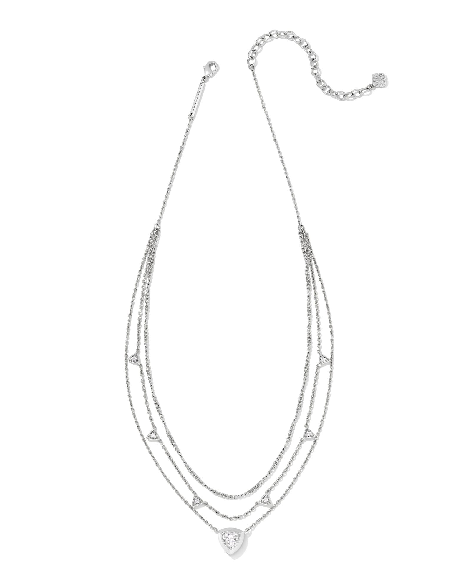 Kendra Scott Grayson Herringbone Multi Strand Necklace at Von Maur