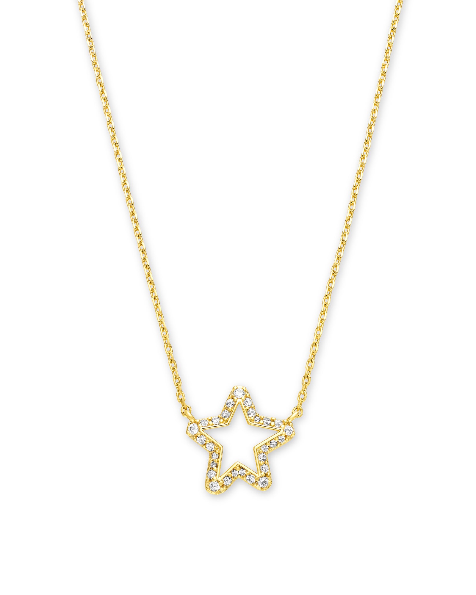 Kendra Scott: Jae Star Pendant Necklace 18k Gold Vermeil – The