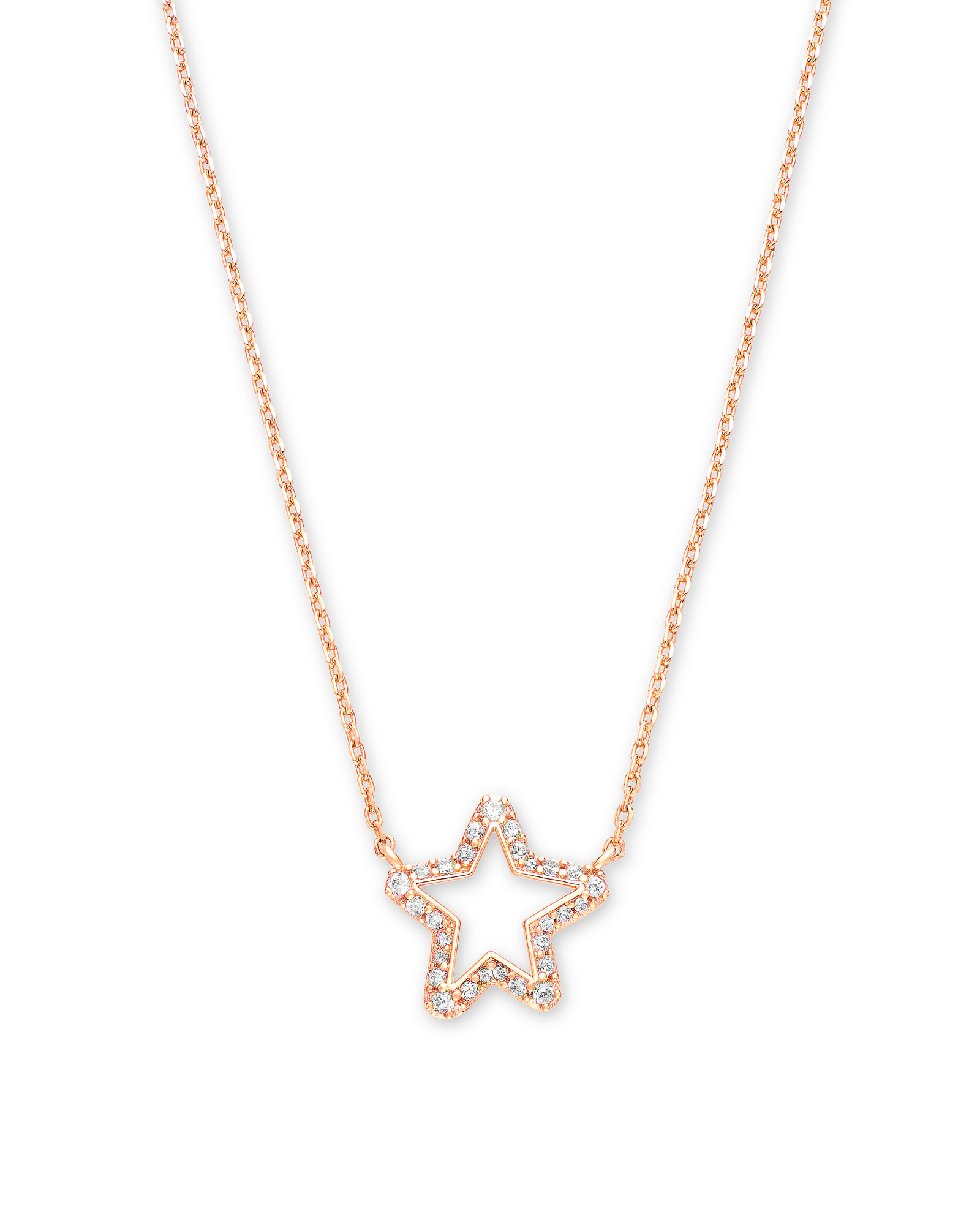 Kendra Scott Open Star Pendant Necklace in Sterling Silver