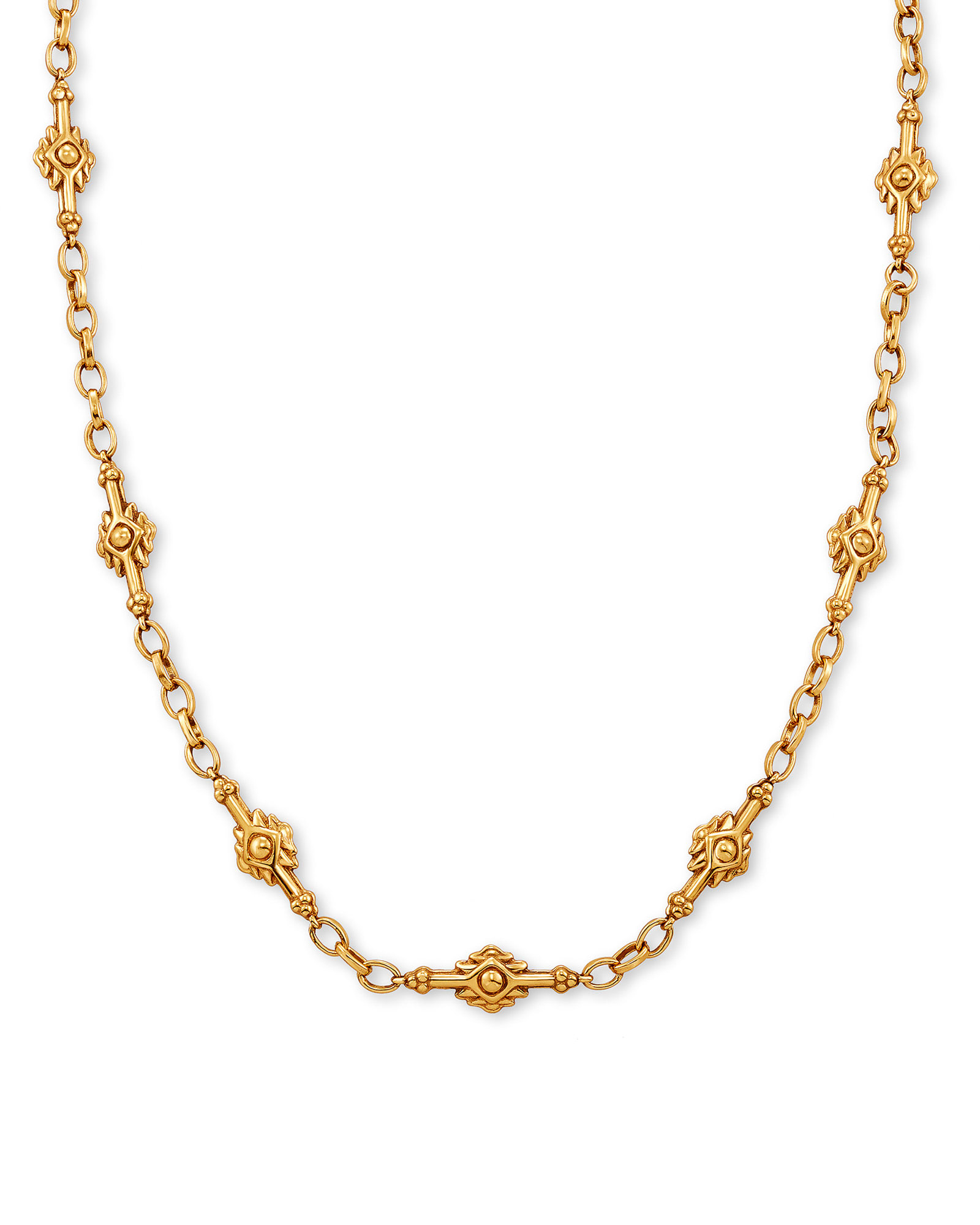 Shiva Strand Necklace in Vintage Gold