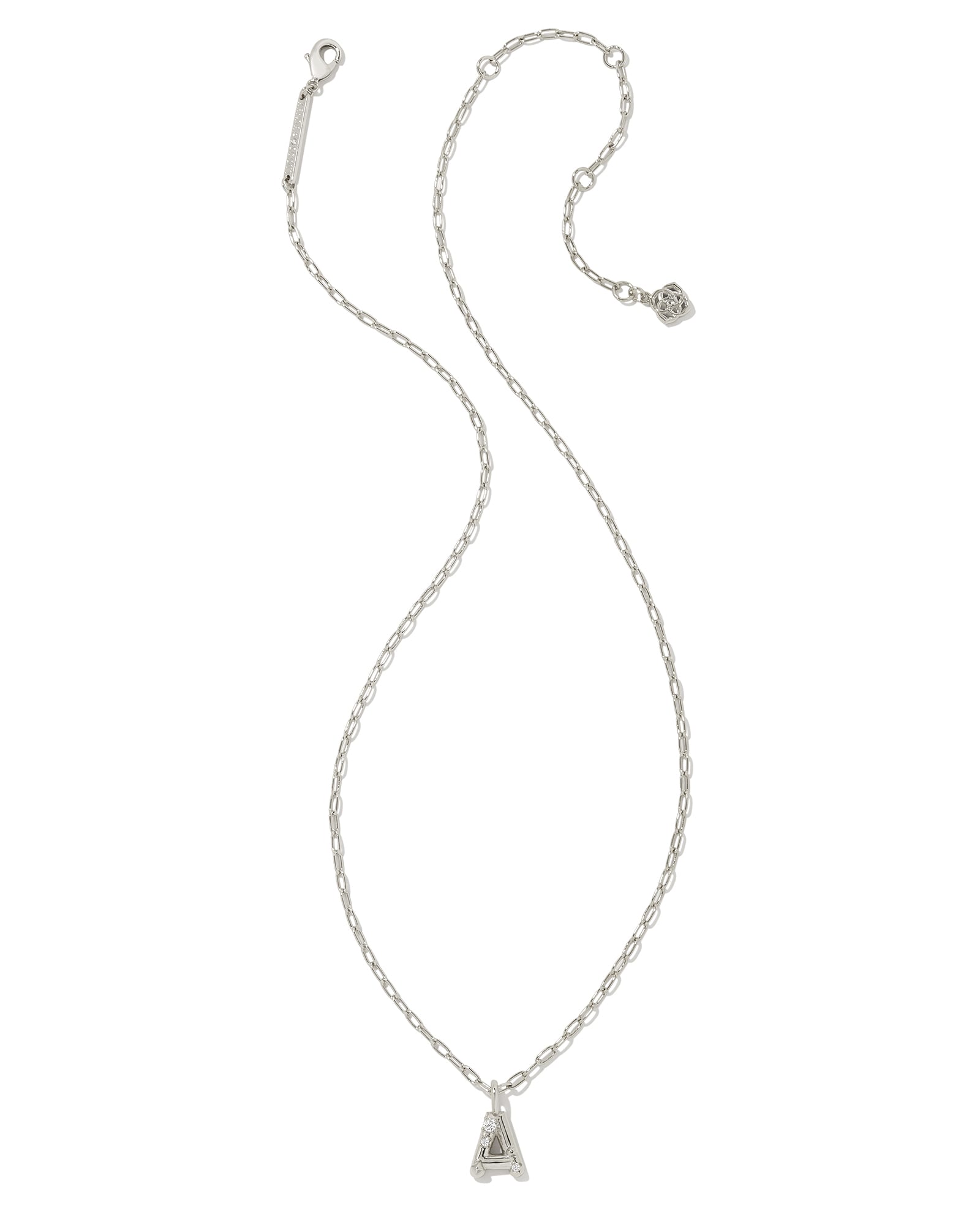 Kendra Scott Crystal Letter Short Pendant Necklace