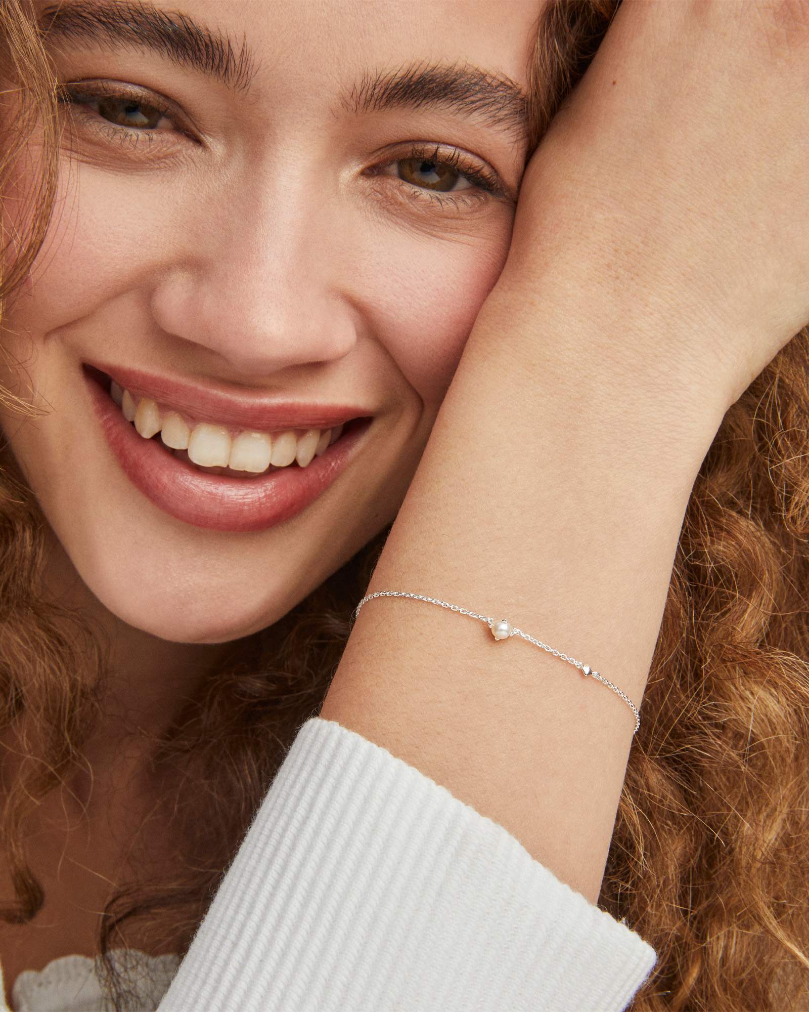 KENDRA SCOTT/Emilie Chain ブレスレット Emilie Rose Gold Chain Bracelet in Sand Drusy | Kendra Scott