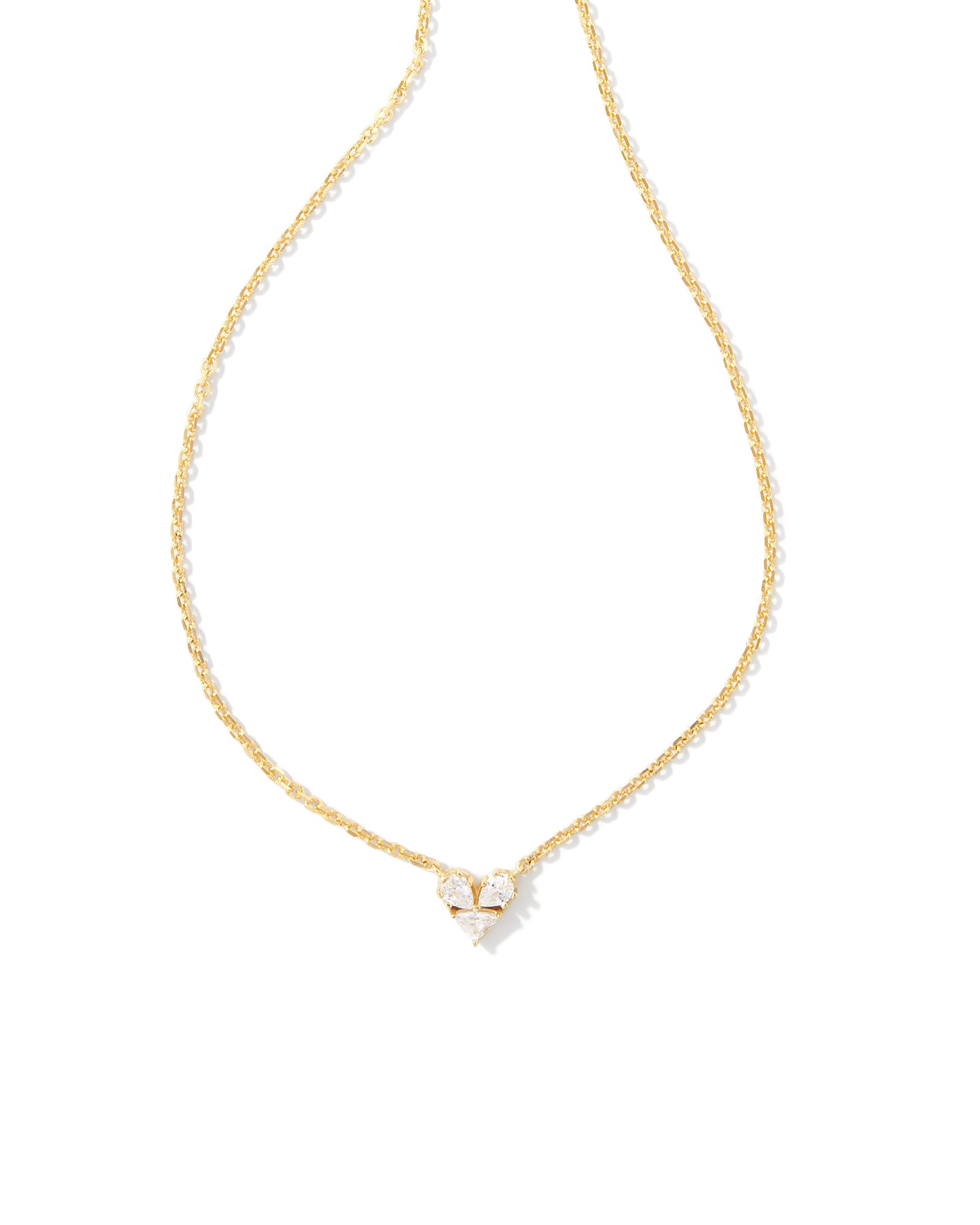 Elisa Gold Pendant Necklace in Platinum Drusy | Kendra Scott