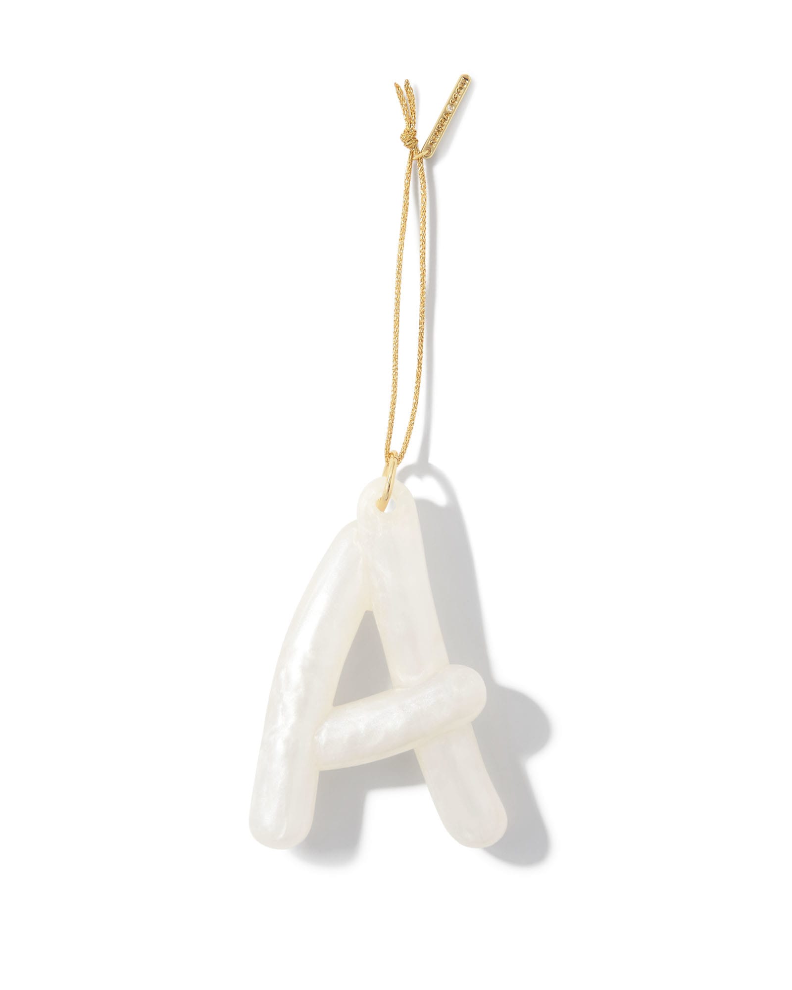 2023 A Gold Ornament in Pearlescent Ivory Resin