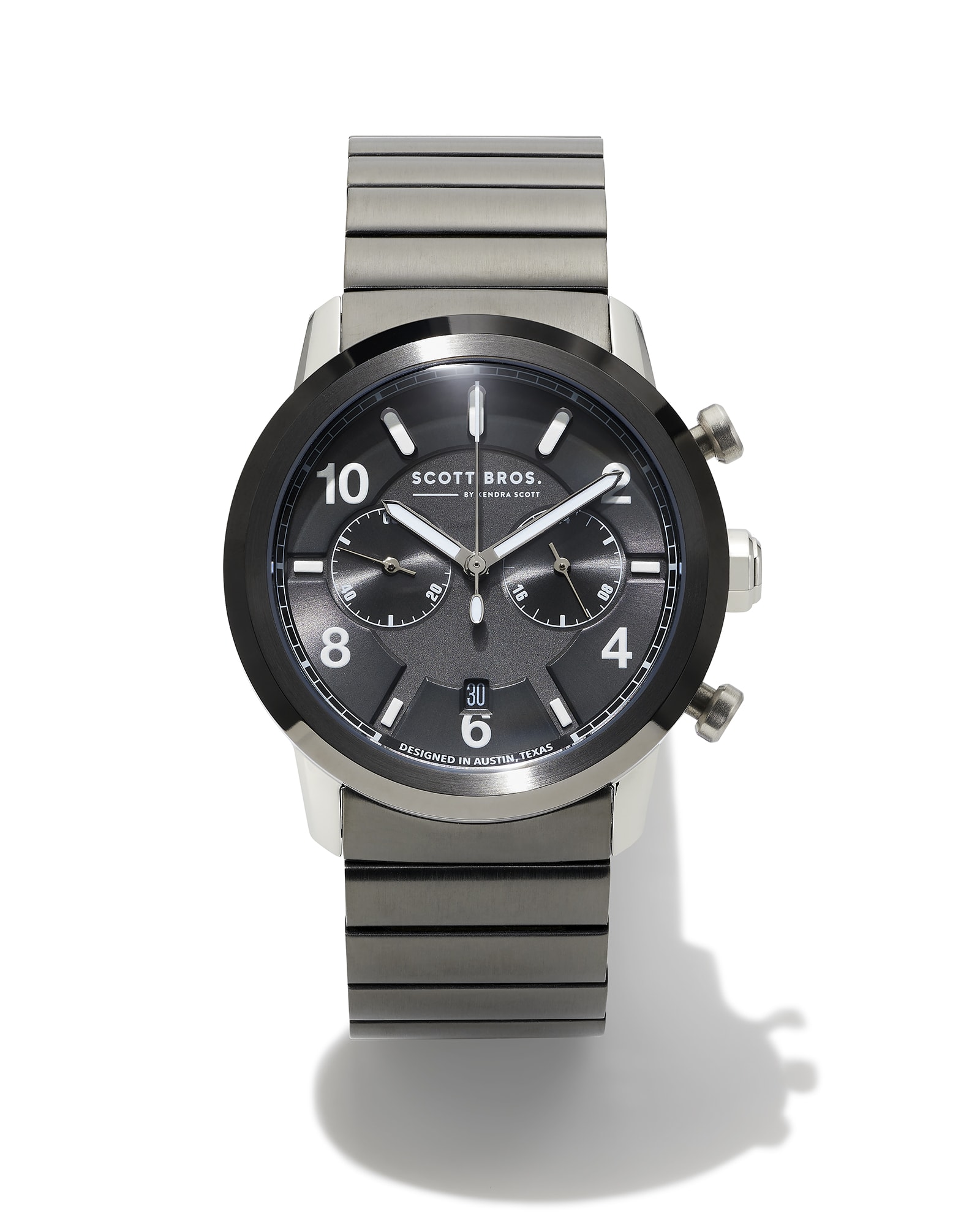 Hudson Gunmetal Stainless Steel 41mm Watch in Gray