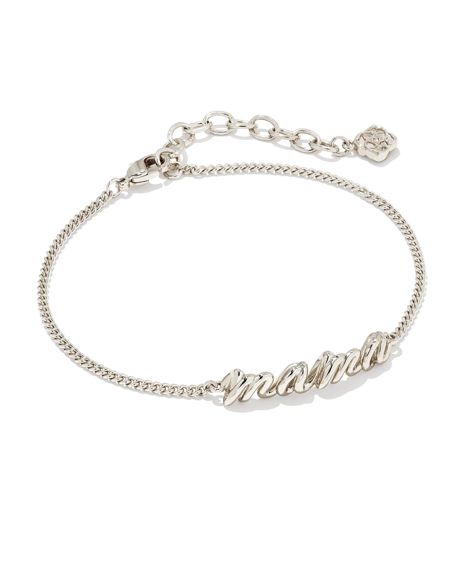 Kendra Scott Mama Script Bracelet in Silver The Summit at Fritz Farm