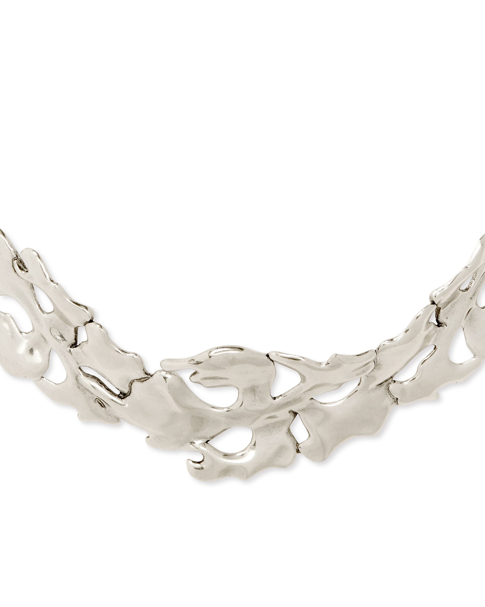 Savannah Collar Necklace in Vintage Silver