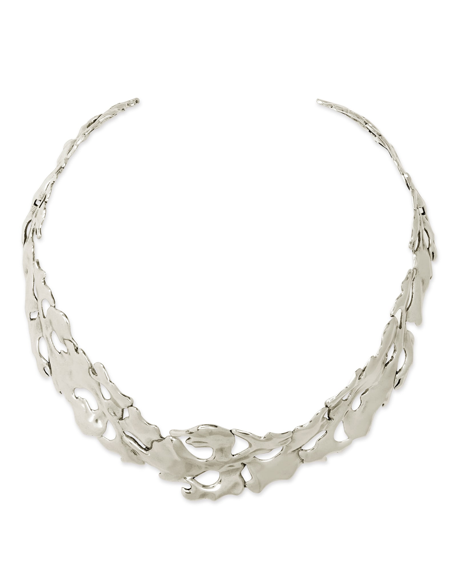 Savannah Collar Necklace in Vintage Silver