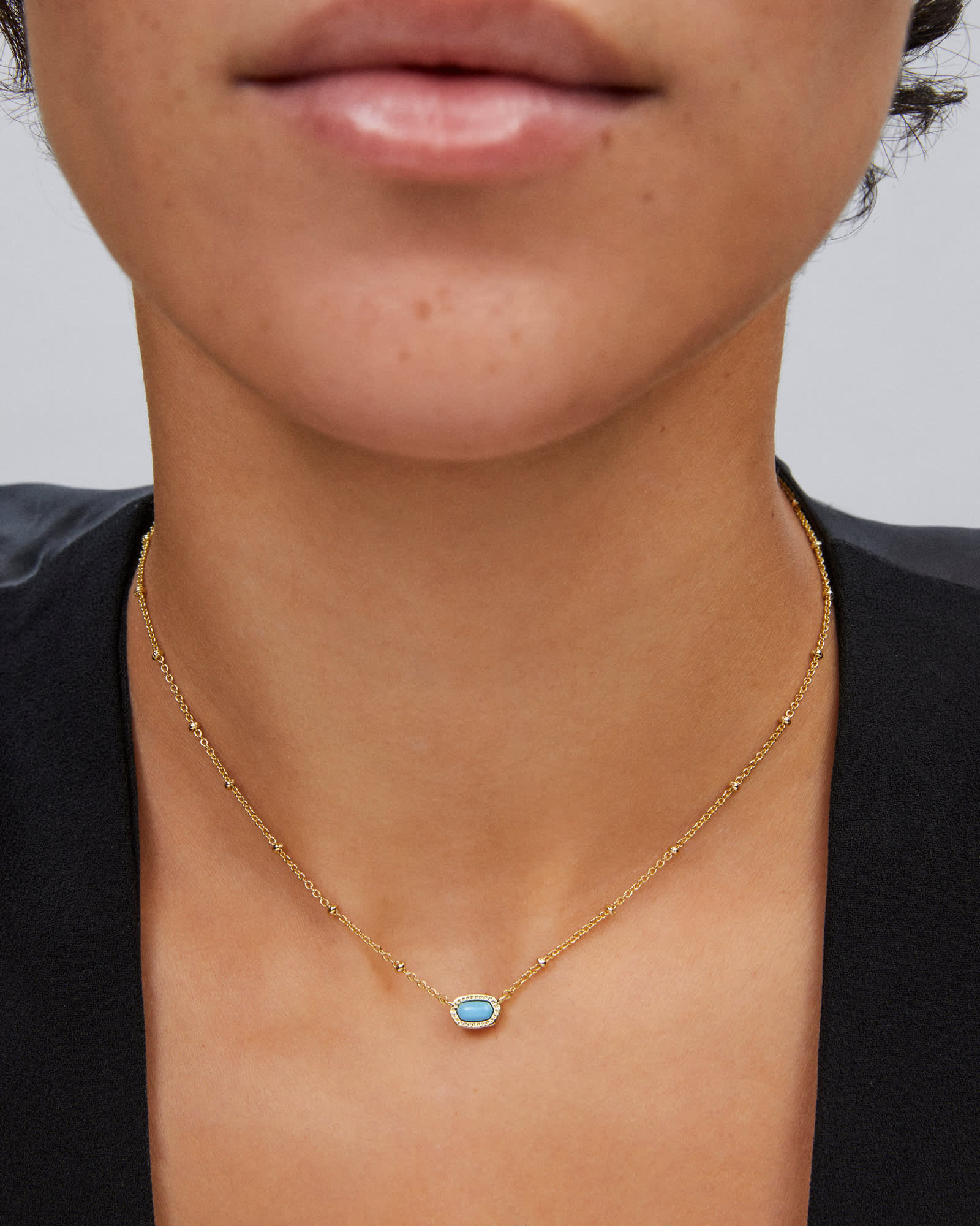 Scott Elisa Gold Pendant Kendra Scott Blue Drusy Necklace Scott