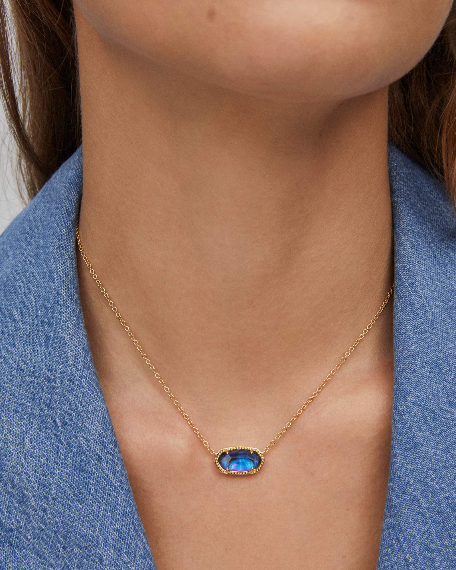 Royal blue kendra scott necklace top