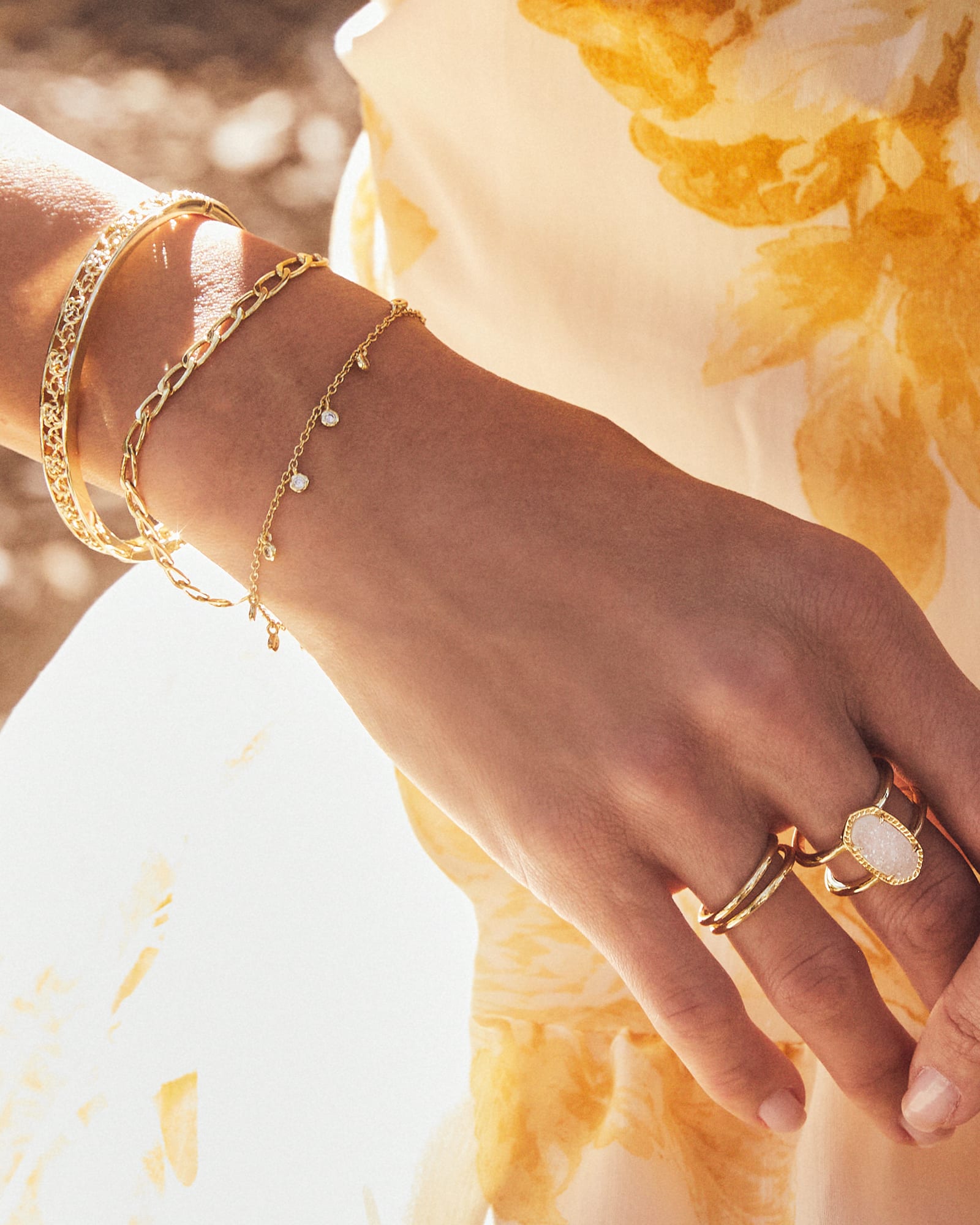 Kelly Bangle Bracelet in Gold | Kendra Scott