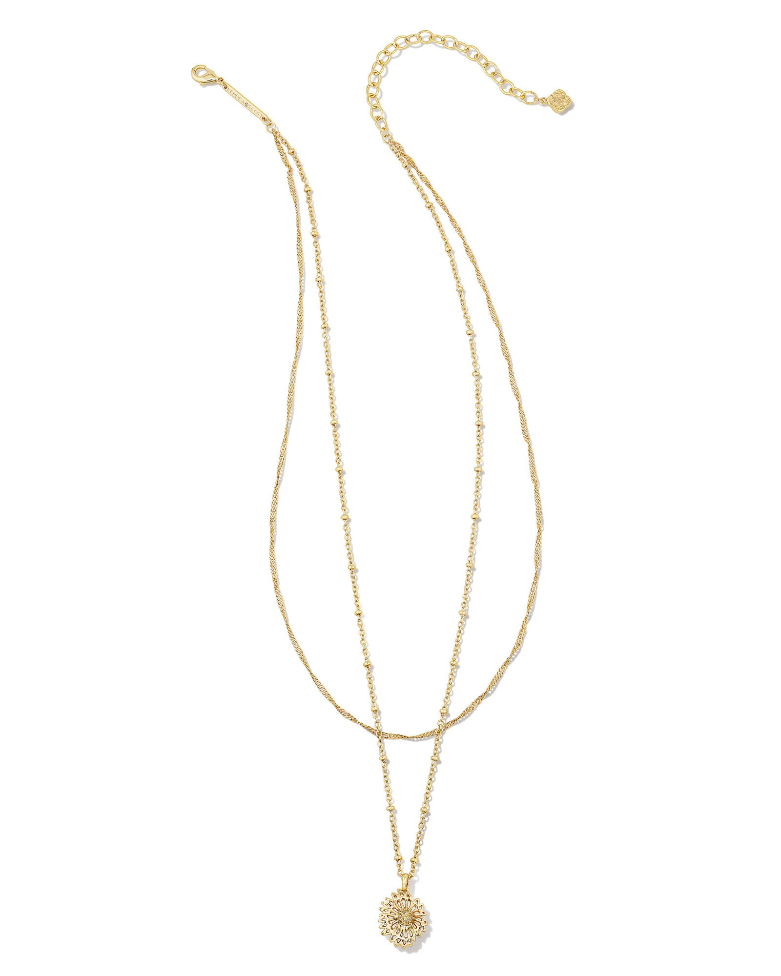 Brielle Multi Strand Necklace in Gold