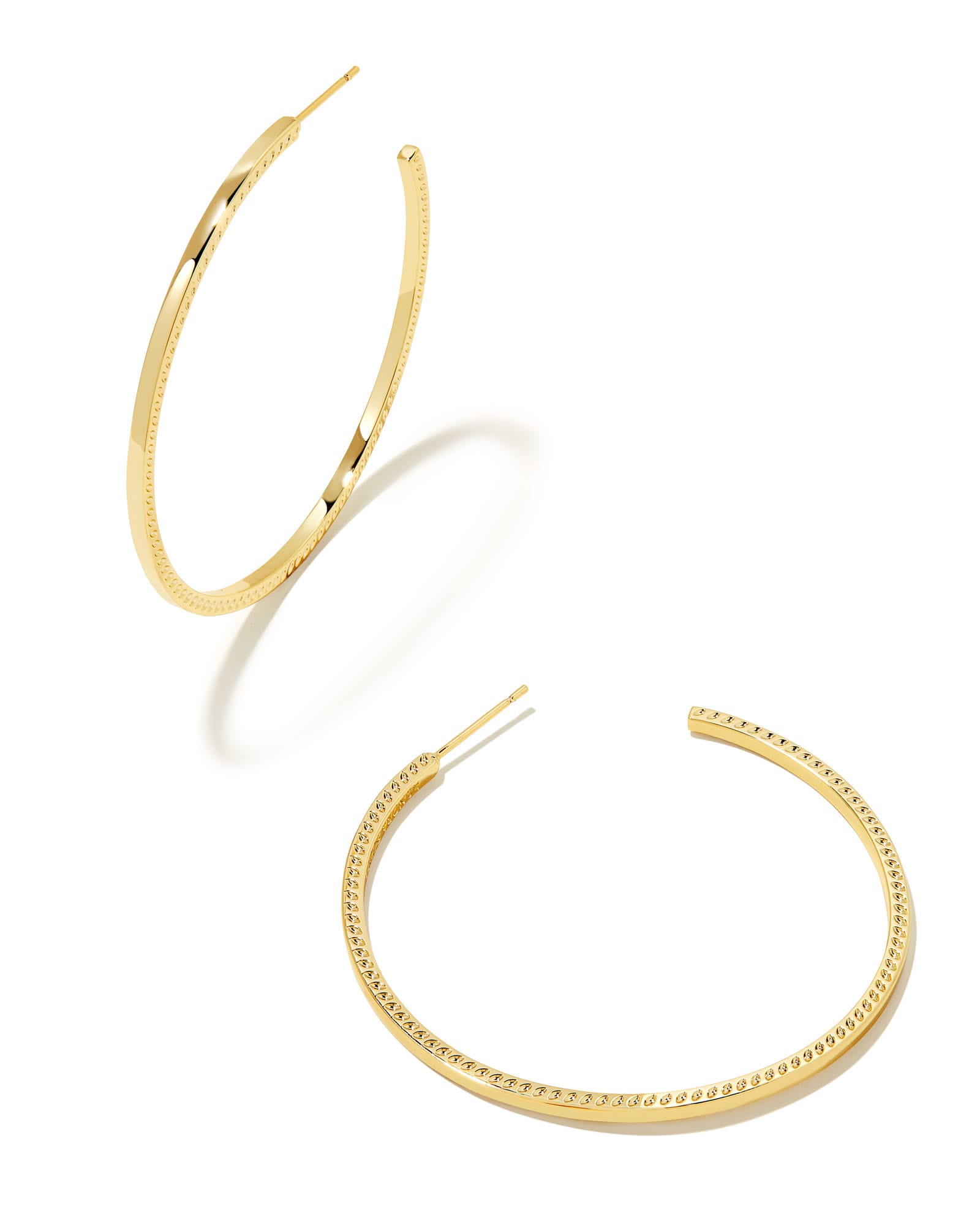 Bold Oversized Golden Hoop Earrings