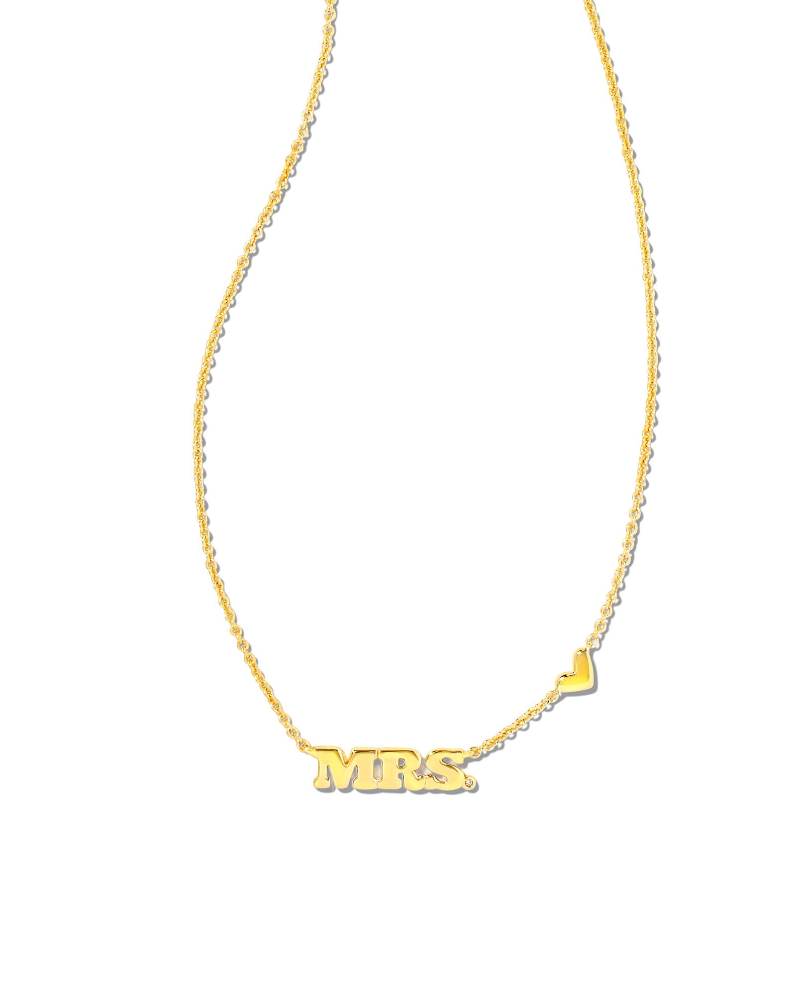 Mrs. Pendant Necklace in Gold