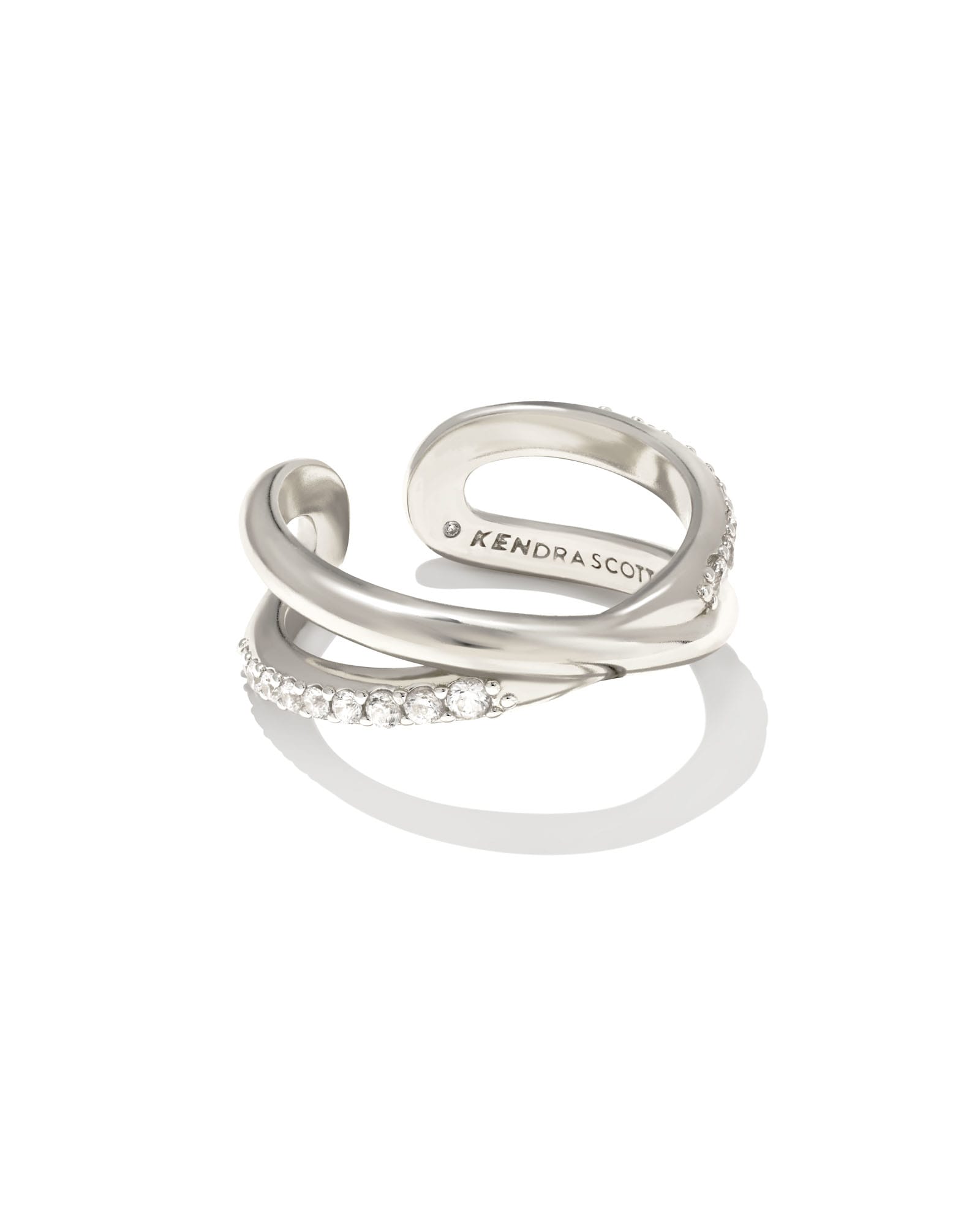 18K White Gold Diamond Bow Stud Earrings – Long's Jewelers