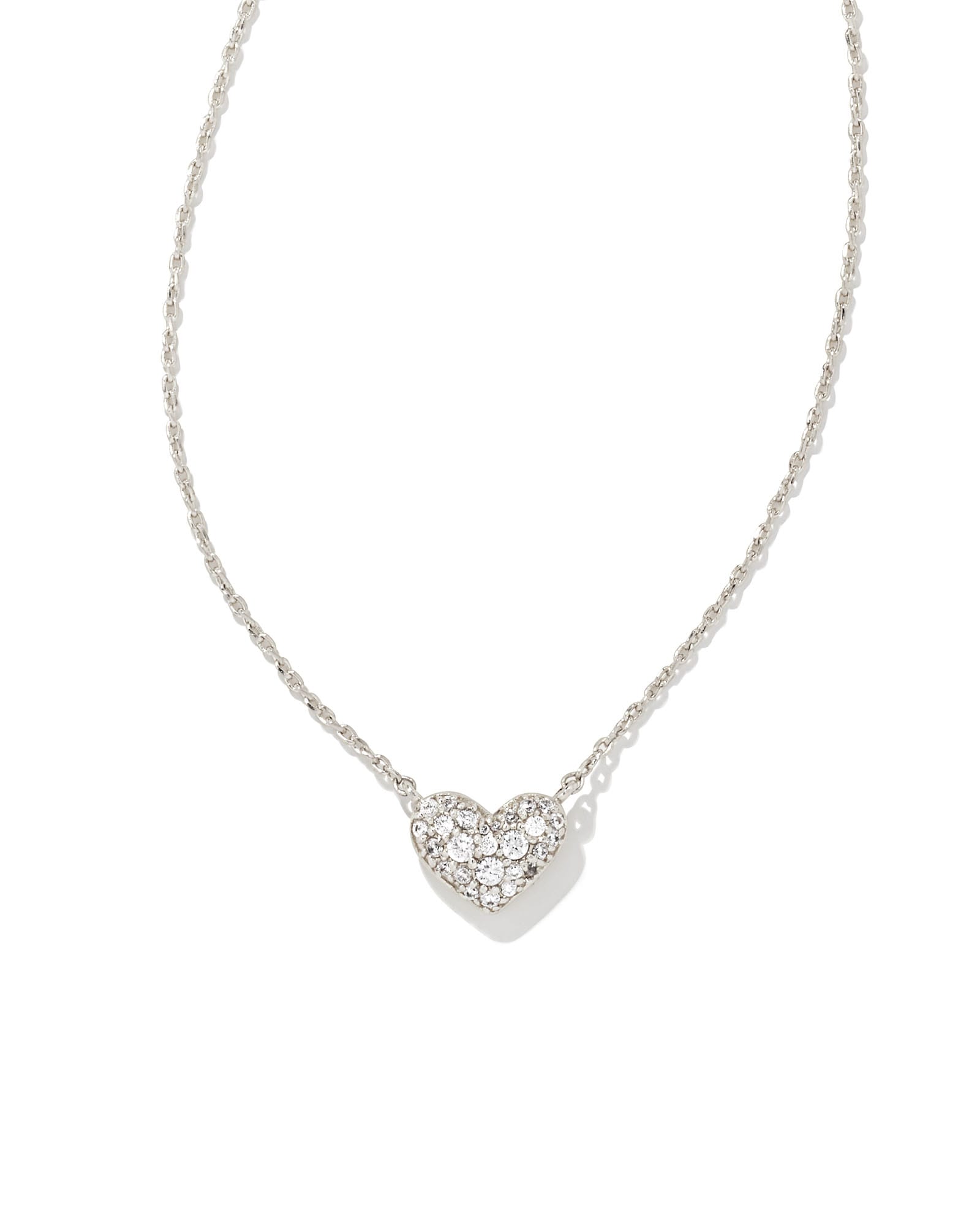 Silver T-Shaped Rhinestone Necklace