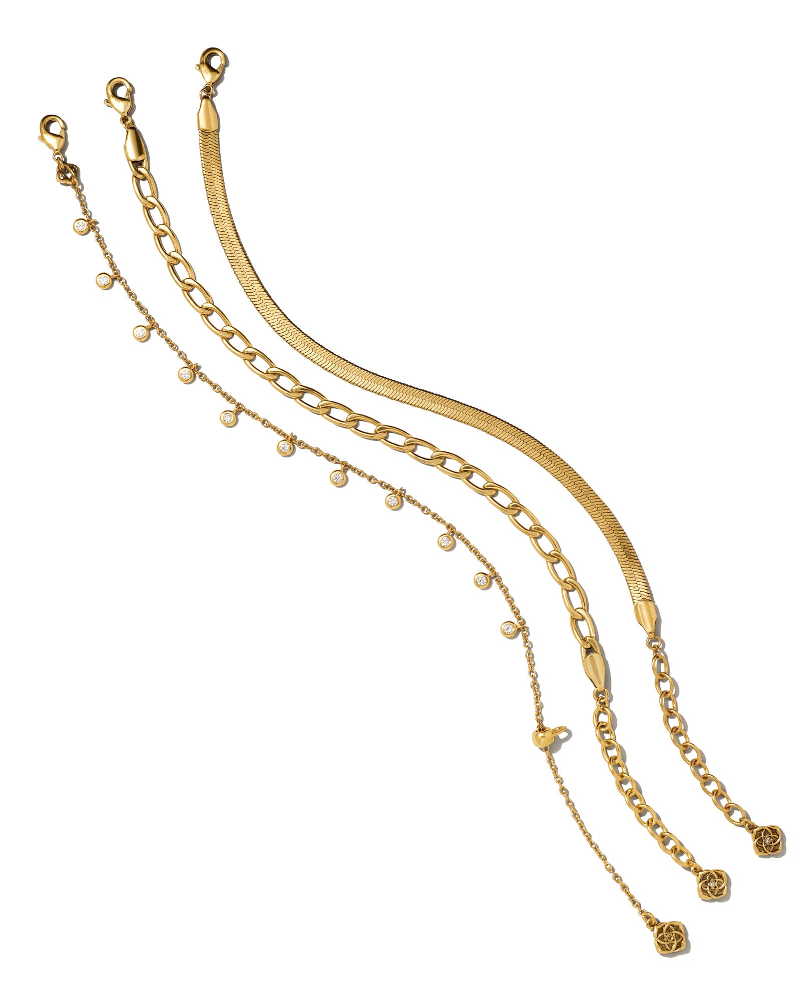 Elaina Gold Adjustable Chain Bracelet in Lilac Abalone | Kendra Scott