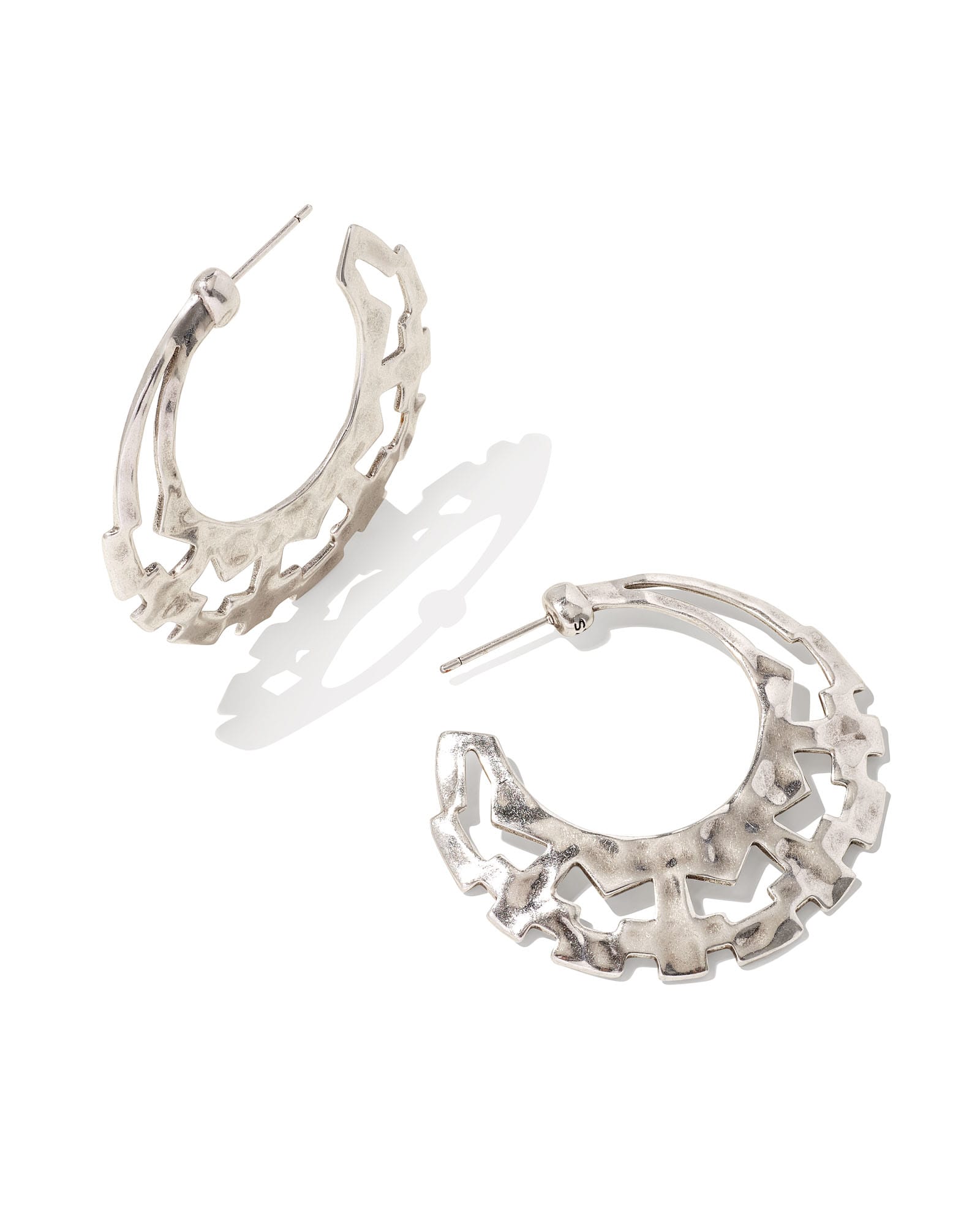 Veronica Hoop Earrings in Silver