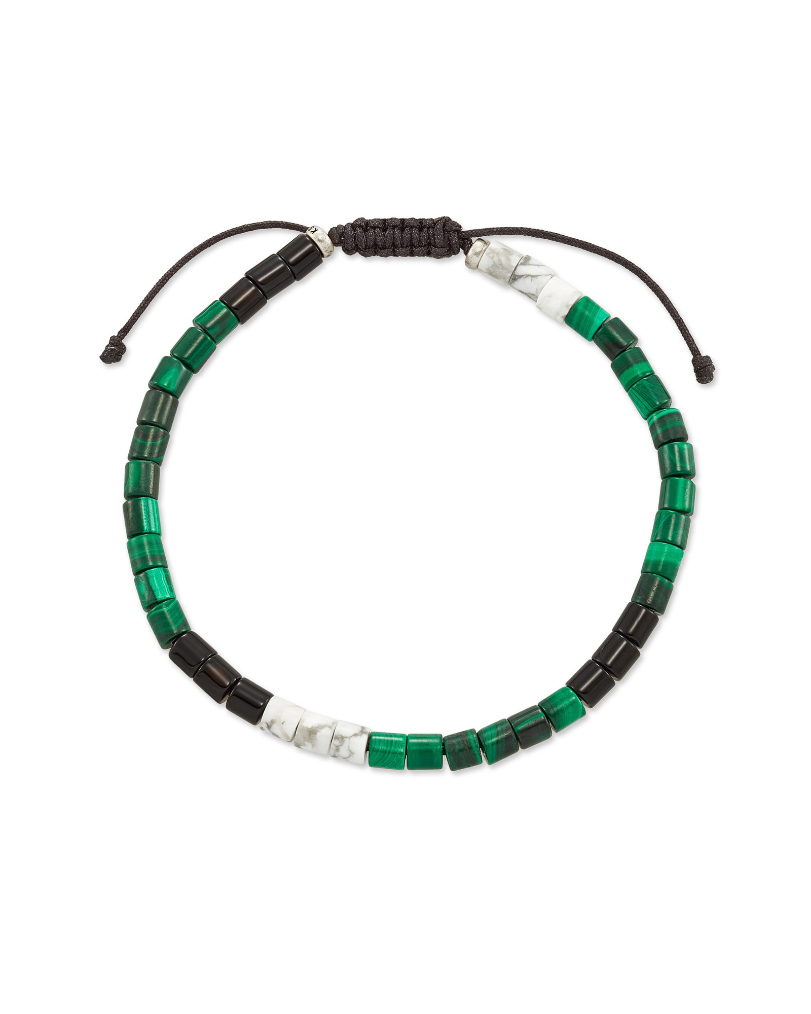 Grey Oxidized Sterling Silver Beaded Bracelet in Verde Mix | Kendra Scott