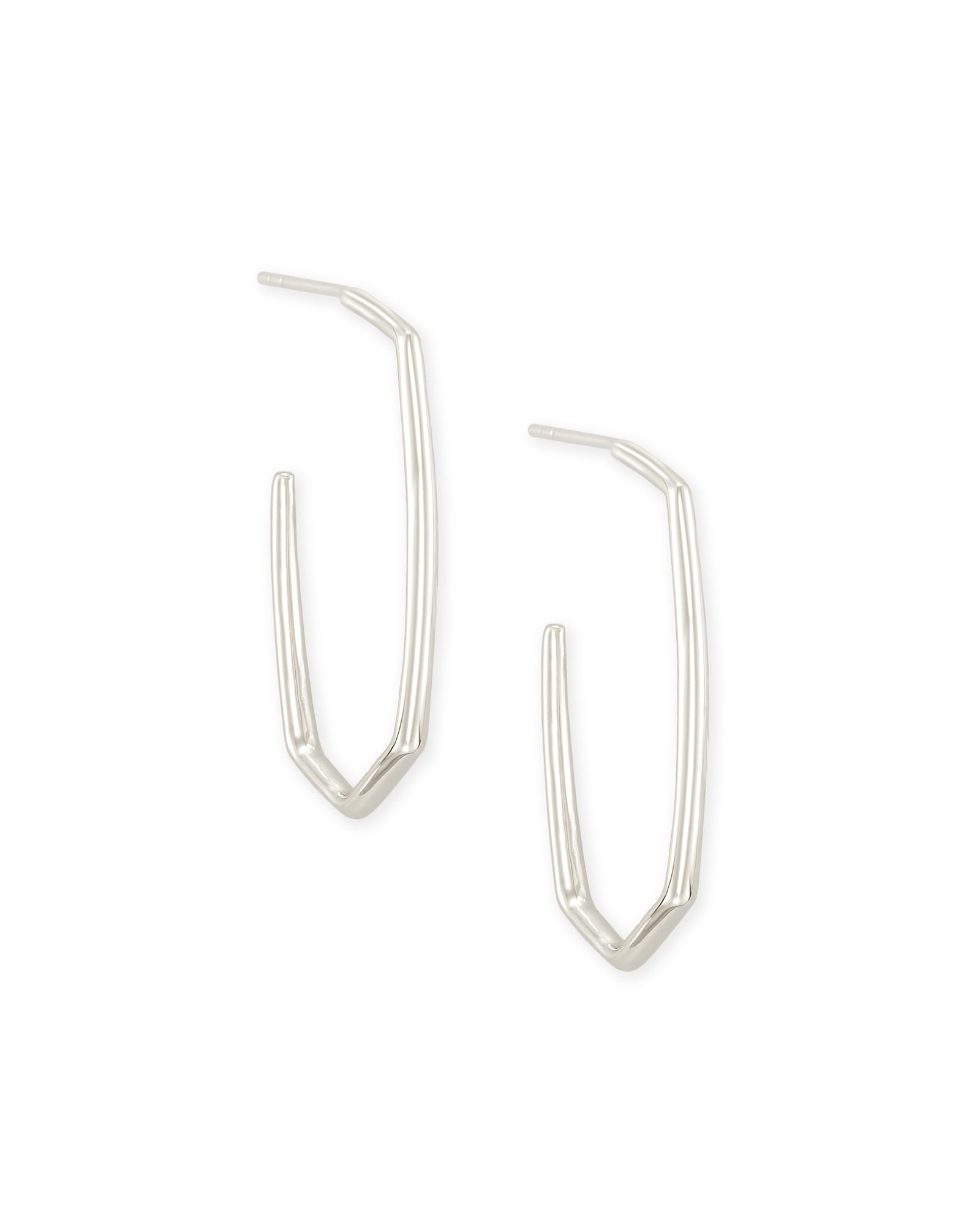 Ellen Hoop Earrings In Sterling Silver | Kendra Scott