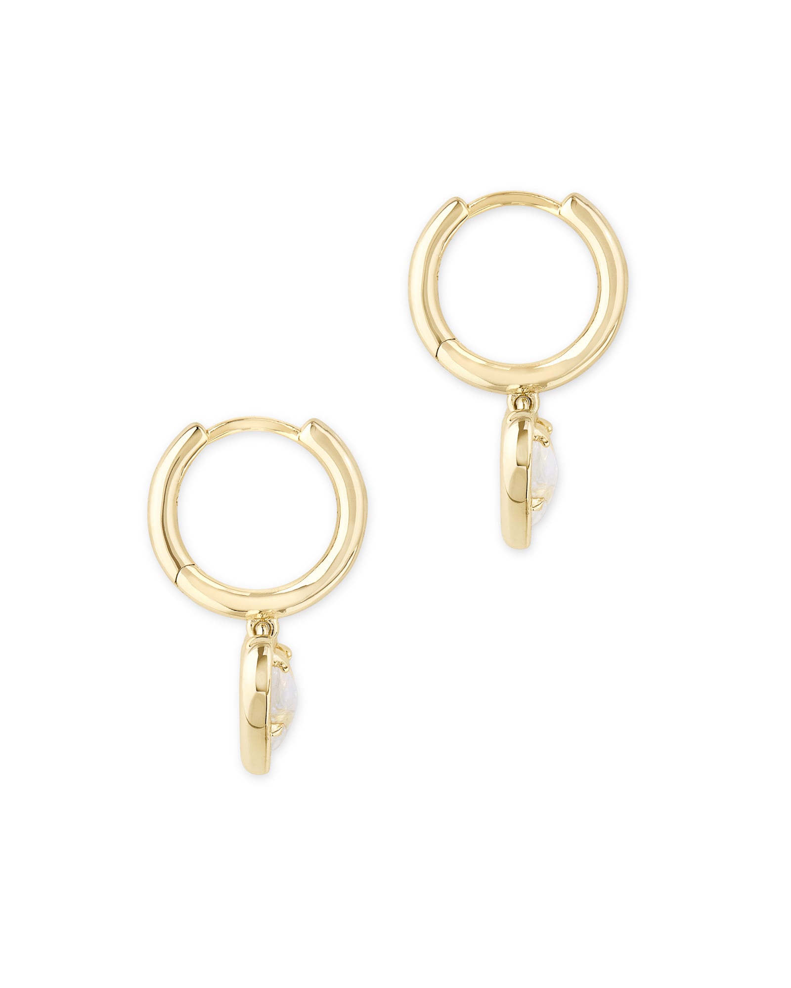 Shy 14k Yellow Gold Double Huggie Earrings With 40 Diamonds, Orin Jewelers