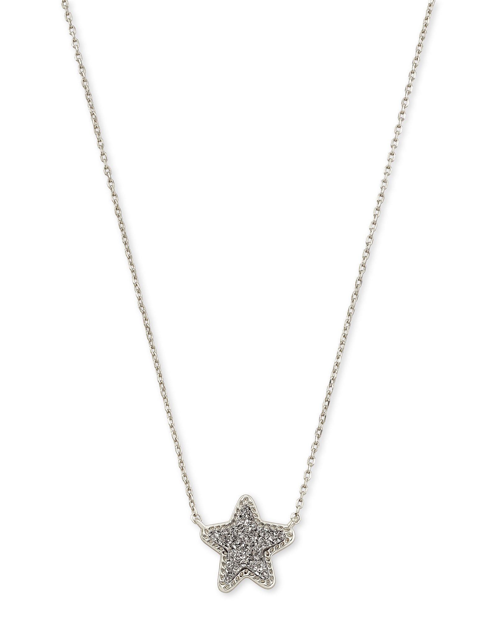 10 Flat Silver Star Charm Pendant by TIJC SP0117