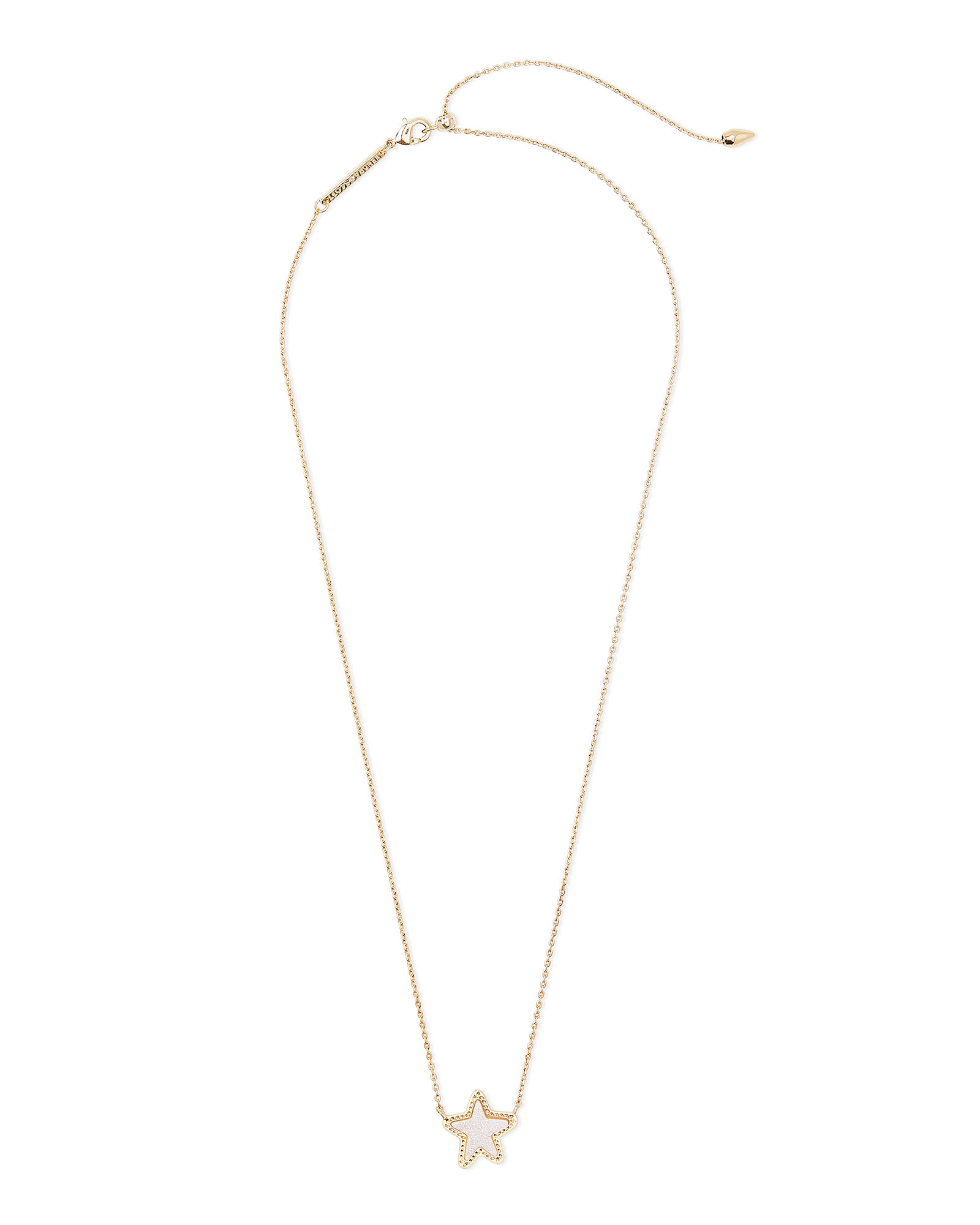 Jae Star Gold Pendant Necklace in Blue Drusy | Kendra Scott