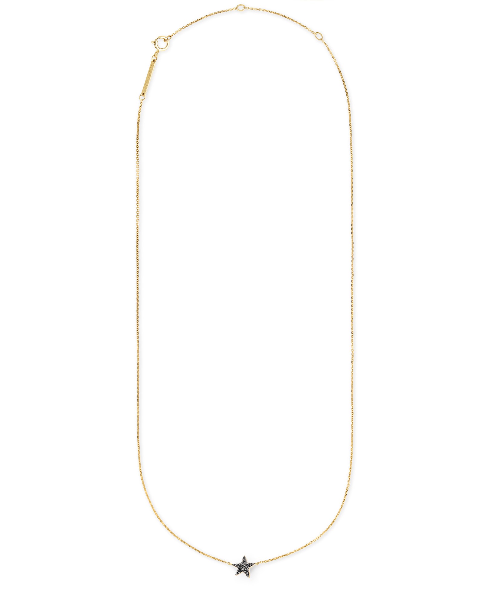 Star 14k Gold Pendant Necklace in Diamonds